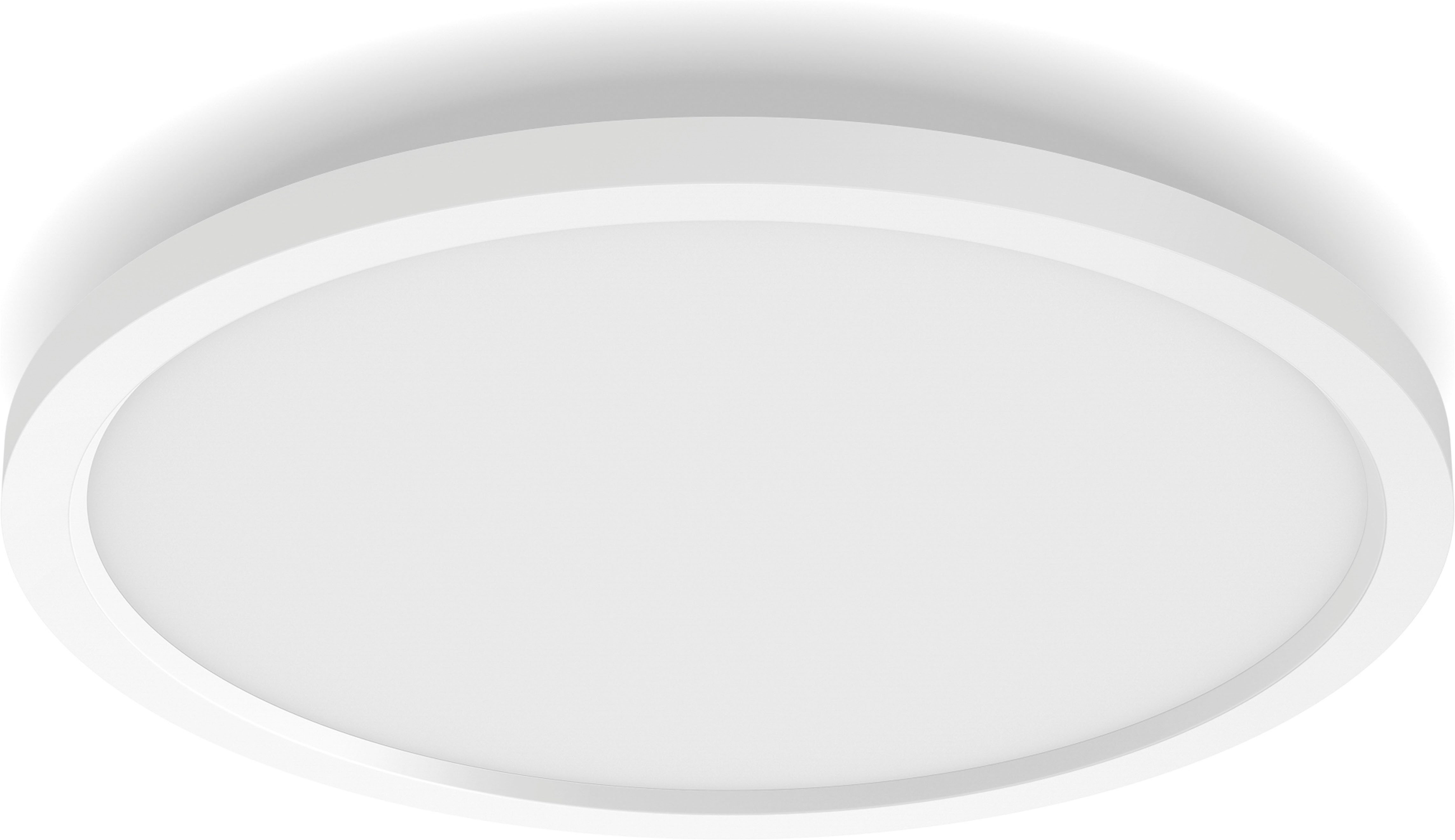 Philips Hue LED Panel White & Color Ambiance Surimu, rund, Abschaltautomatik, Bluetooth, CCT - über Fernbedienung, Dimmfunktion, Einschlafhilfe, Farbsteuerung, Farbwechsel, Memory, nach Trennung vom Netz, Nachtlichtfunktion, RGB, Smart Home, Timerfunktion, Weckerfunktion, dimmbar über Fernbedienung, mehrere Helligkeitsstufen, LED fest integriert, Farbwechsler, RGB, warmweiß - kaltweiß, Steuerbar per App und Stimme, Smart Home fähig, Farbfähig und Weißtöne