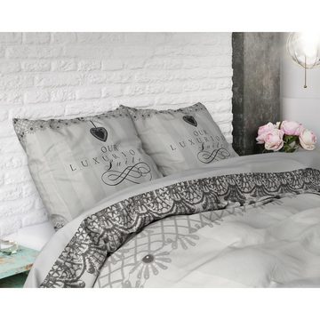 Bettwäsche Luxurious Suite Bettbezug +Kissenbezüge, Sitheim-Europe, Baumwolle, 3 teilig, Weich, geschmeidig und wärmeregulierend
