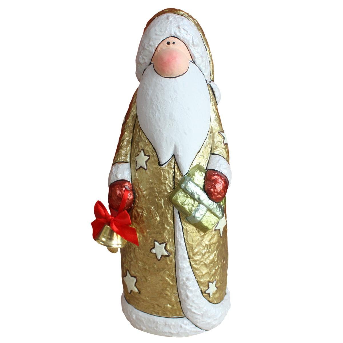 Casablanca Weihnachtsfigur Casablanca Nikolaus Santa Georg goldfarben (Stück, 1 St)