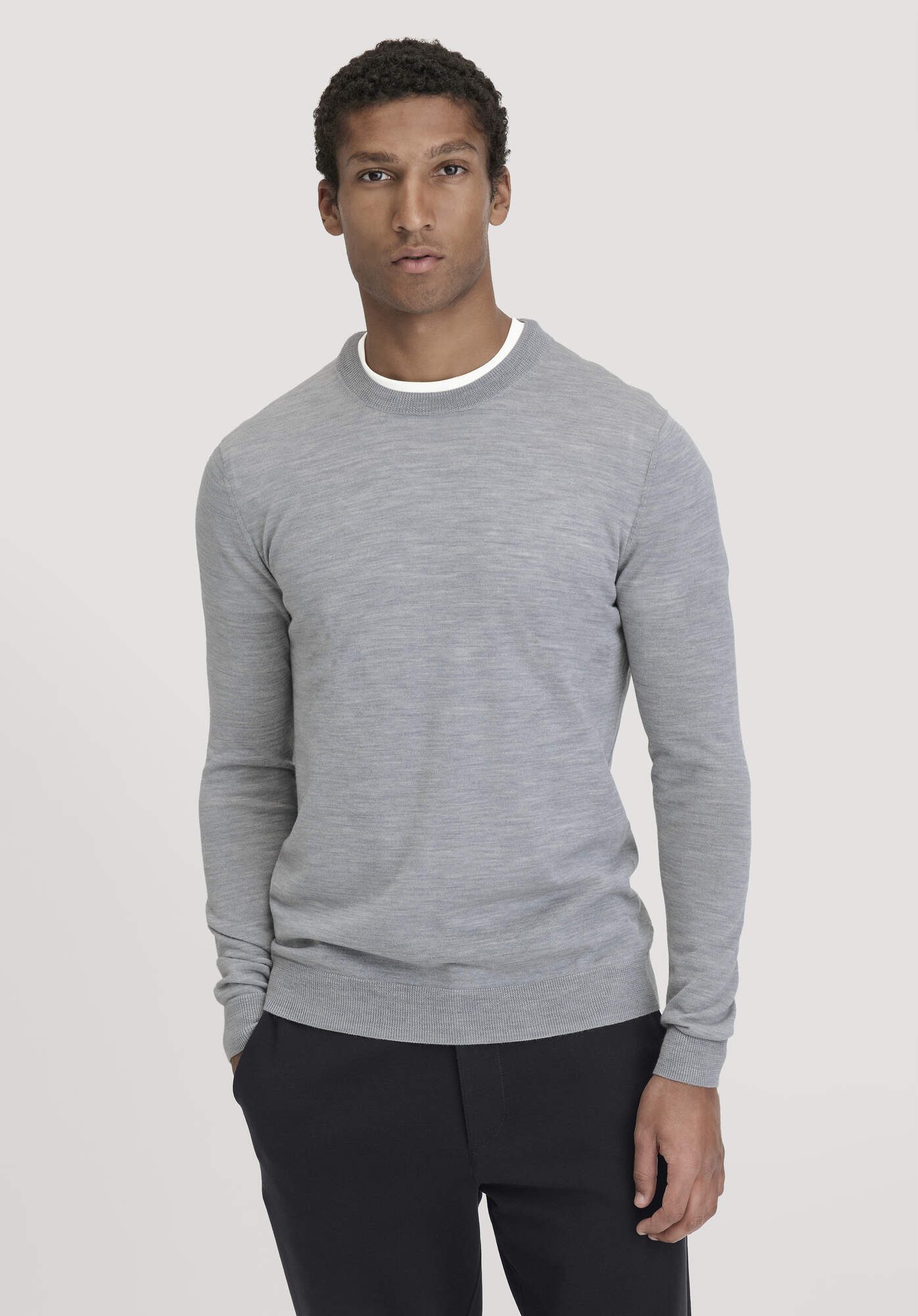 Hessnatur Strickpullover Regular aus reiner Bio-Merinowolle (1-tlg)