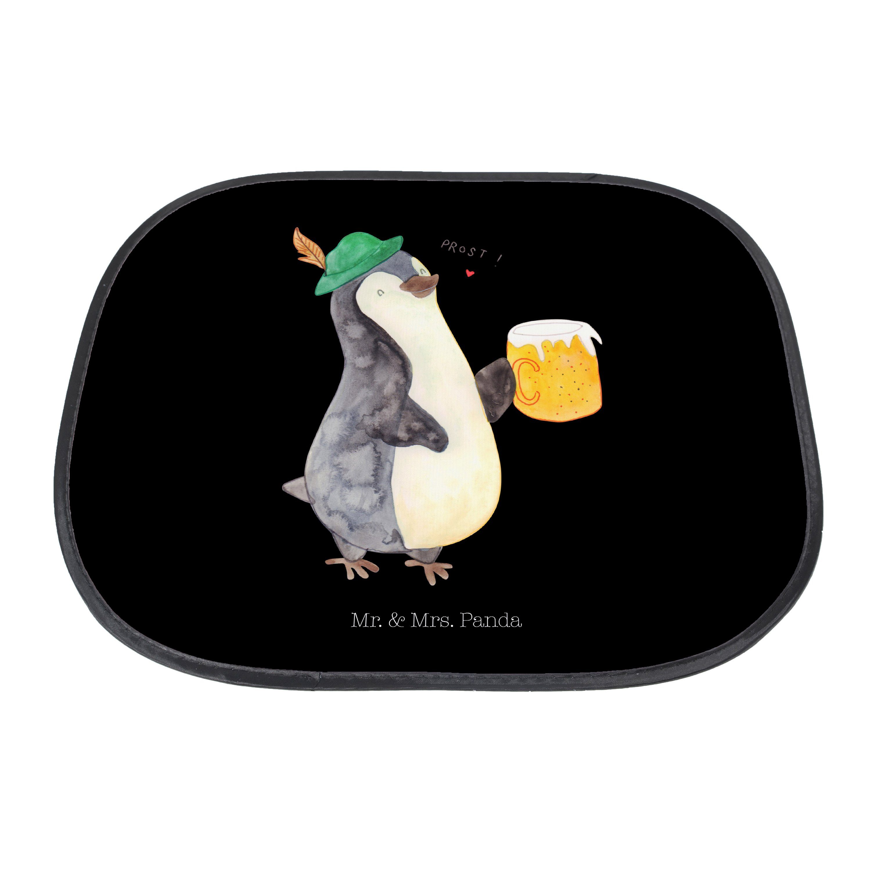 Sonnenschutz Pinguin Bier Mrs. - Panda, & Sonnenschutz Baby, Bierchen, Geschenk, - Schwarz Sonne, Mr. Seidenmatt