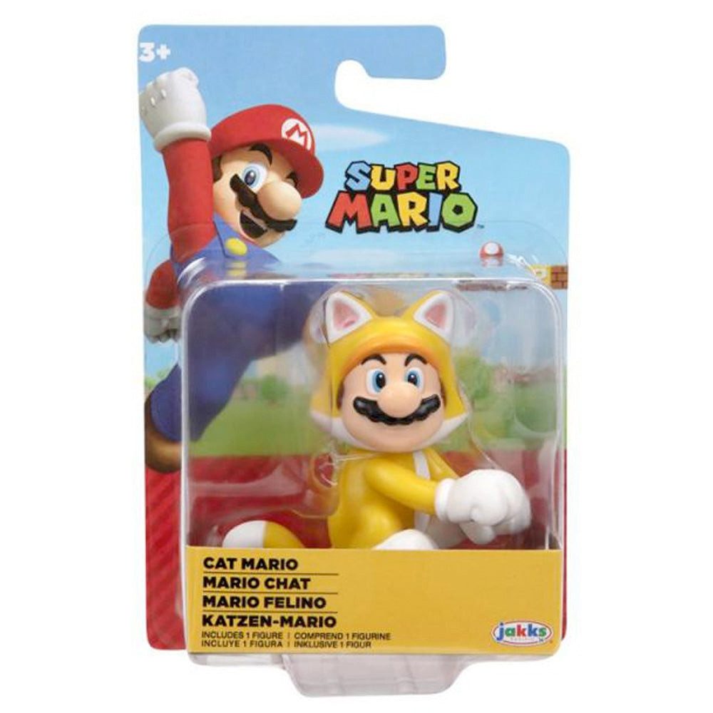 Nintendo Spielfigur Nintendo Super Mario Figur Cat Mario, 6,5 cm