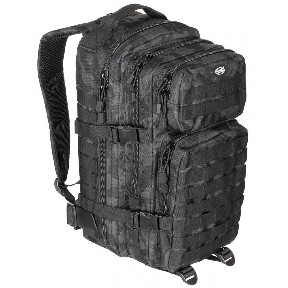 (Packung) night camo I, US Assault MFH Rucksack, Wanderrucksack