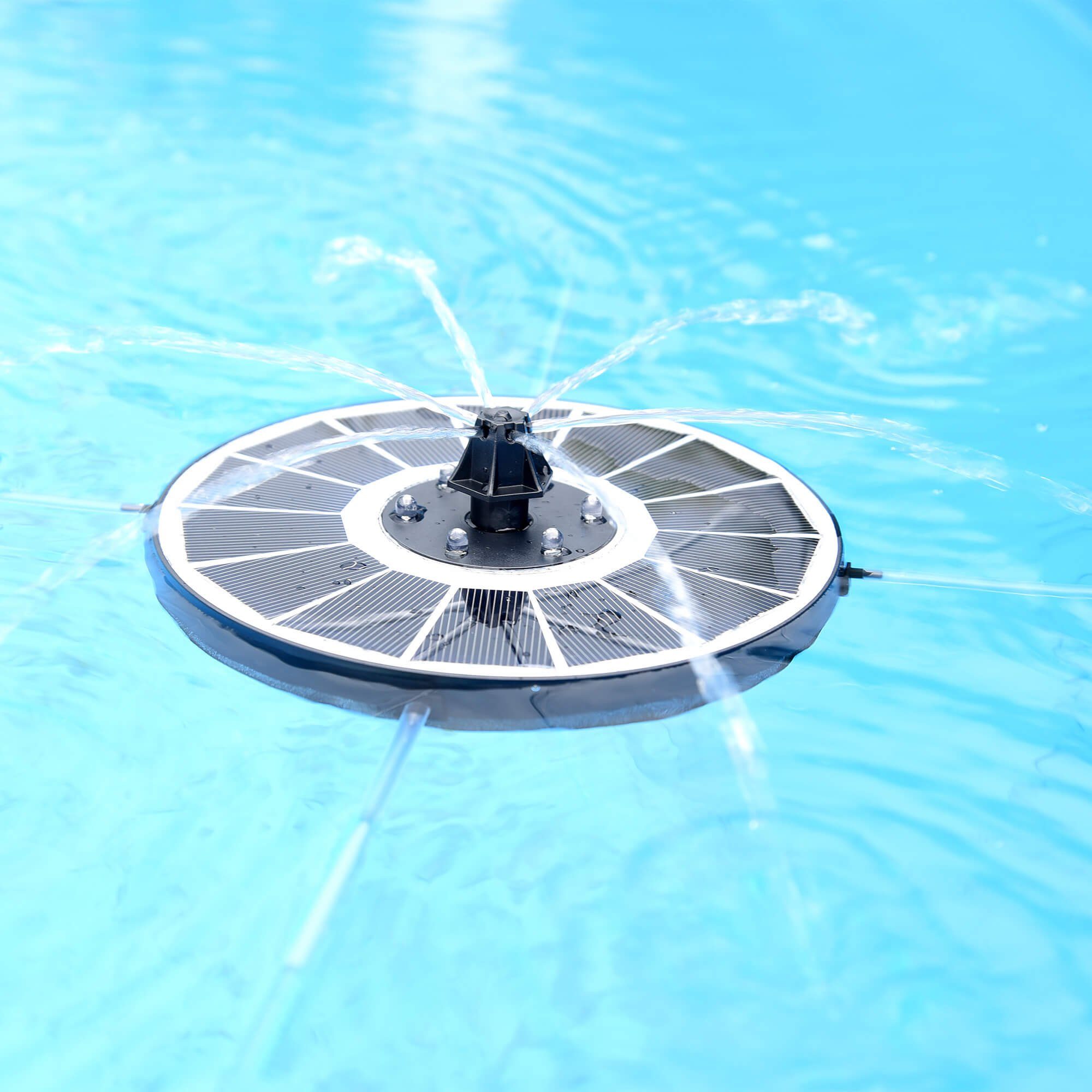 Heissner Springbrunnenpumpe Heissner Solar-Insel Teichpumpen-Set ca.150 l/h mi (Komplett-Set, 1-tlg)