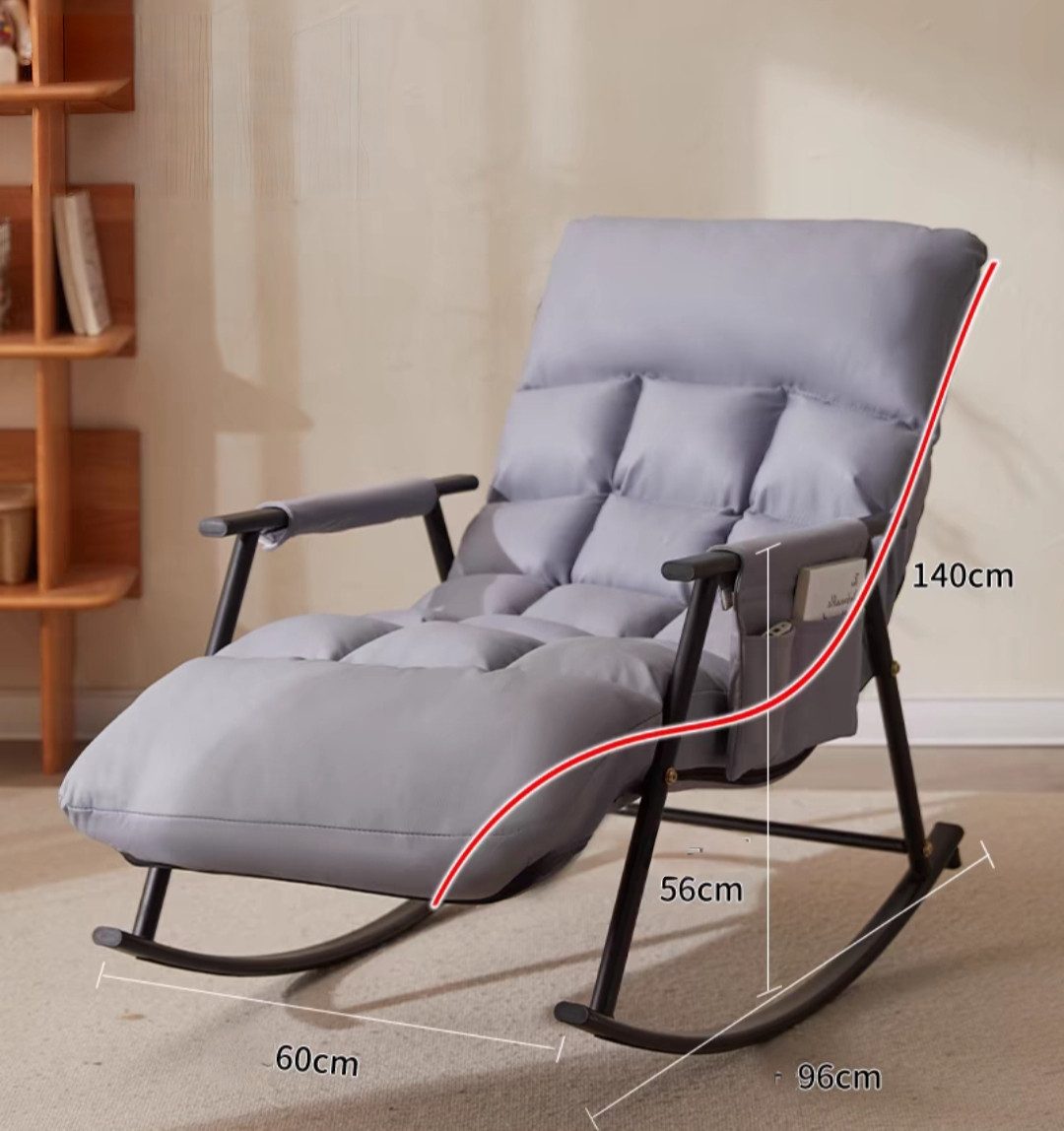 POPOLIC Schaukelstuhl Wohnzimmer Schaukelstuhl Liege faul günstig online kaufen