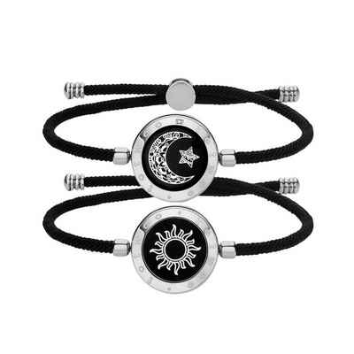 Brücke Gliederarmband Set Armband Armbänder für Paare, Langstrecken-Touch-Armbänder für Paare, Vibration & Aufleuchten, Intelligentes Sensorarmband, Liebes Geschenk