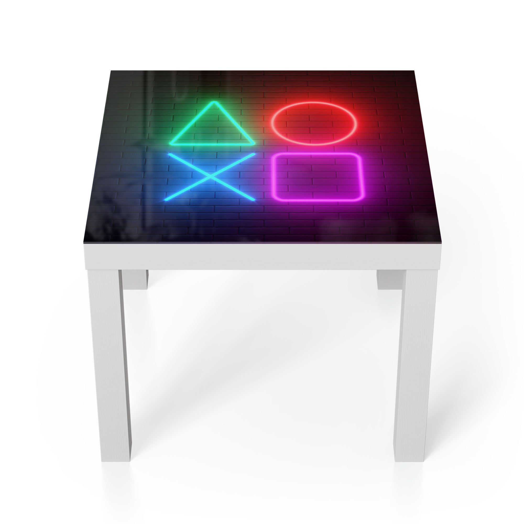 DEQORI Couchtisch 'Playstation Elemente', Glas Beistelltisch günstig online kaufen