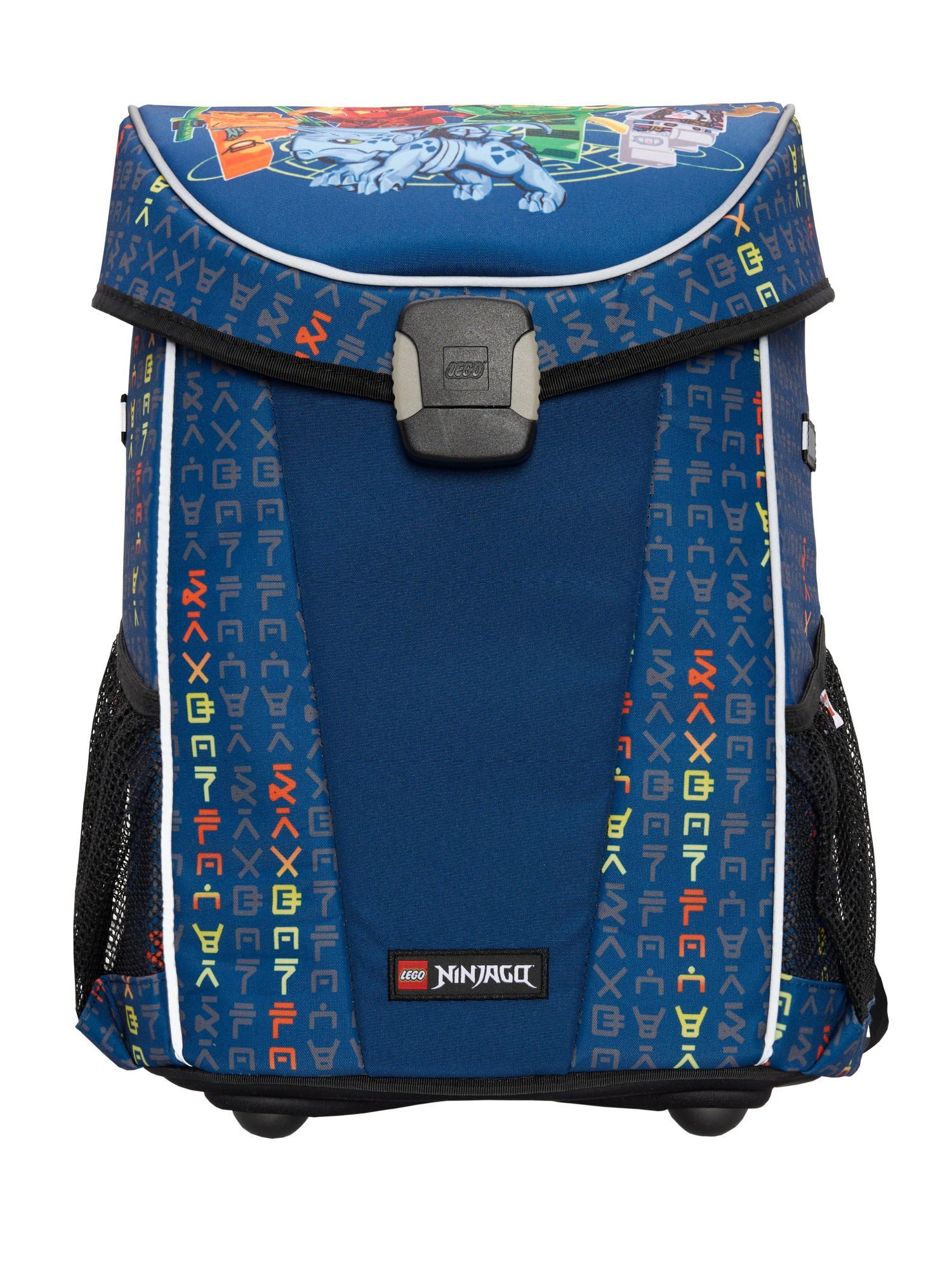 LEGO® Bags Schulranzen Easy Light Lego Ninjago Schultasche Blau ab der 1. Klasse (Set, 3-tlg., inkl. Federmäppchen und Turnbeutel), mit Brustgurt, 870 Gramm leicht, 29L Volumen