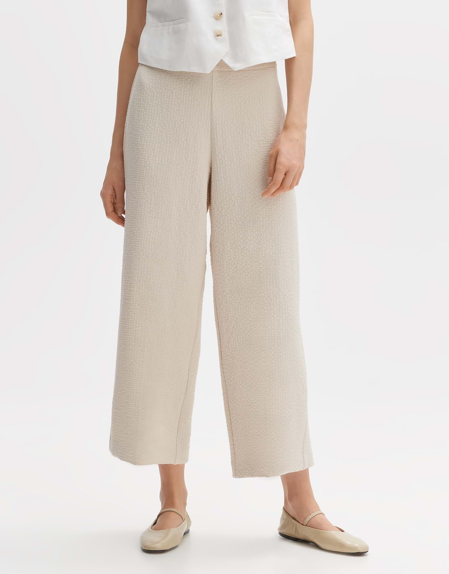 OPUS Culotte Misha breeze lockere Passform Seersucker