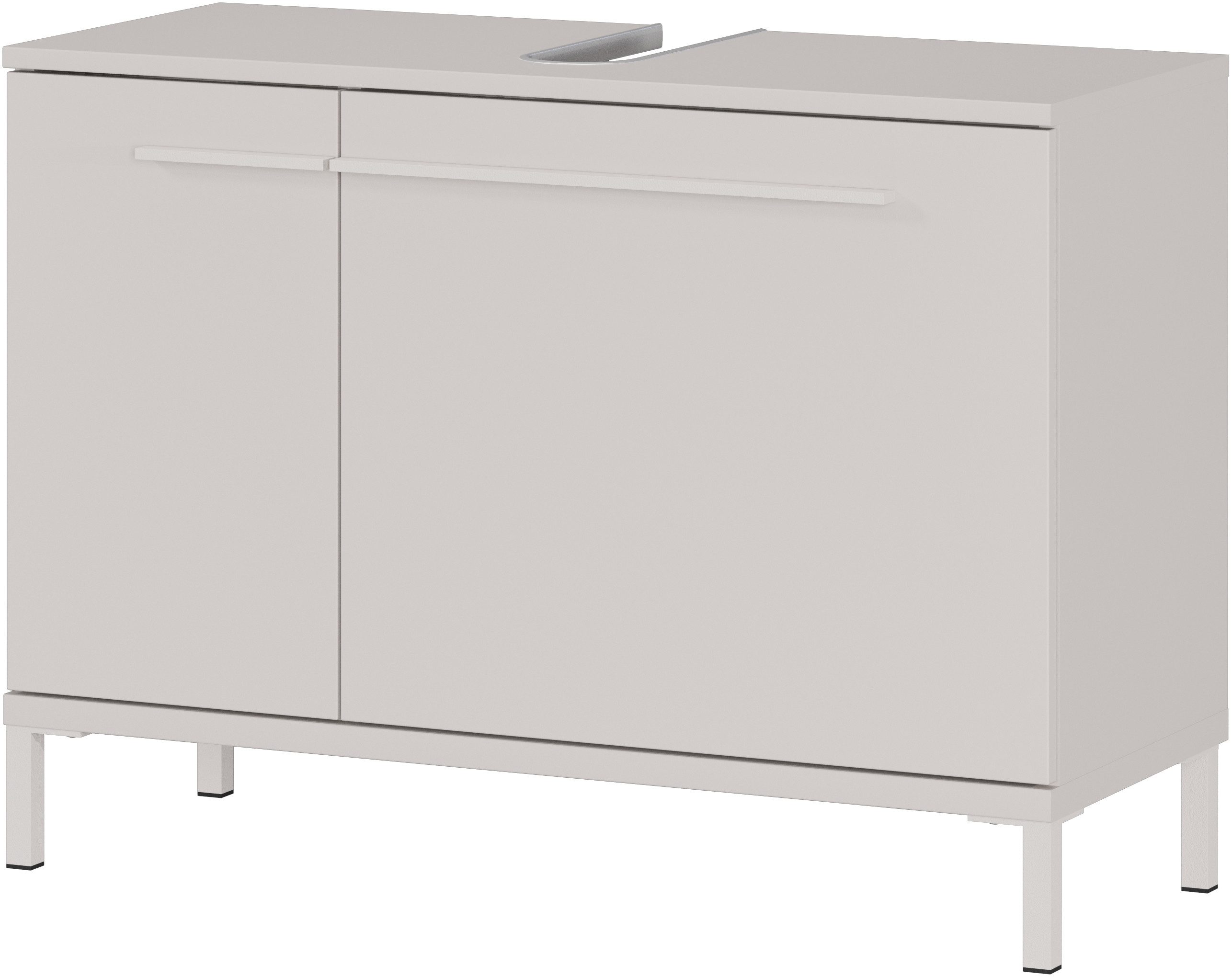 GERMANIA Waschbeckenunterschrank Waschbeckenunterschrank (1-St) Waschbeckenunterschrank mit Siphonausschnitt – Bild 4 von 5