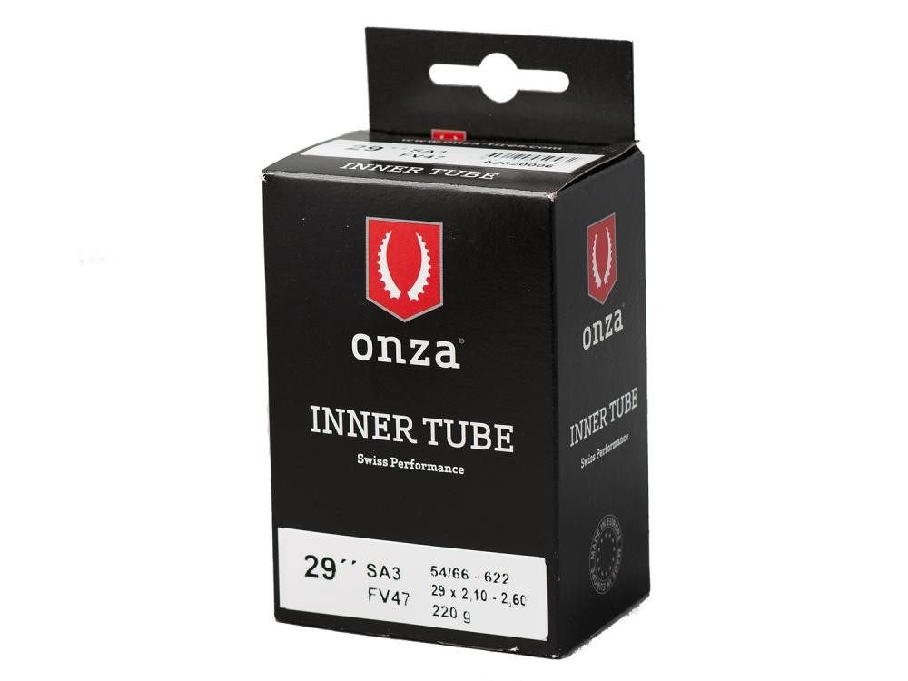 Fahrradschlauch Onza Tires Tube SA2, 1.90-2.30, 0.6mm, Presta FV47mm, black, 650B