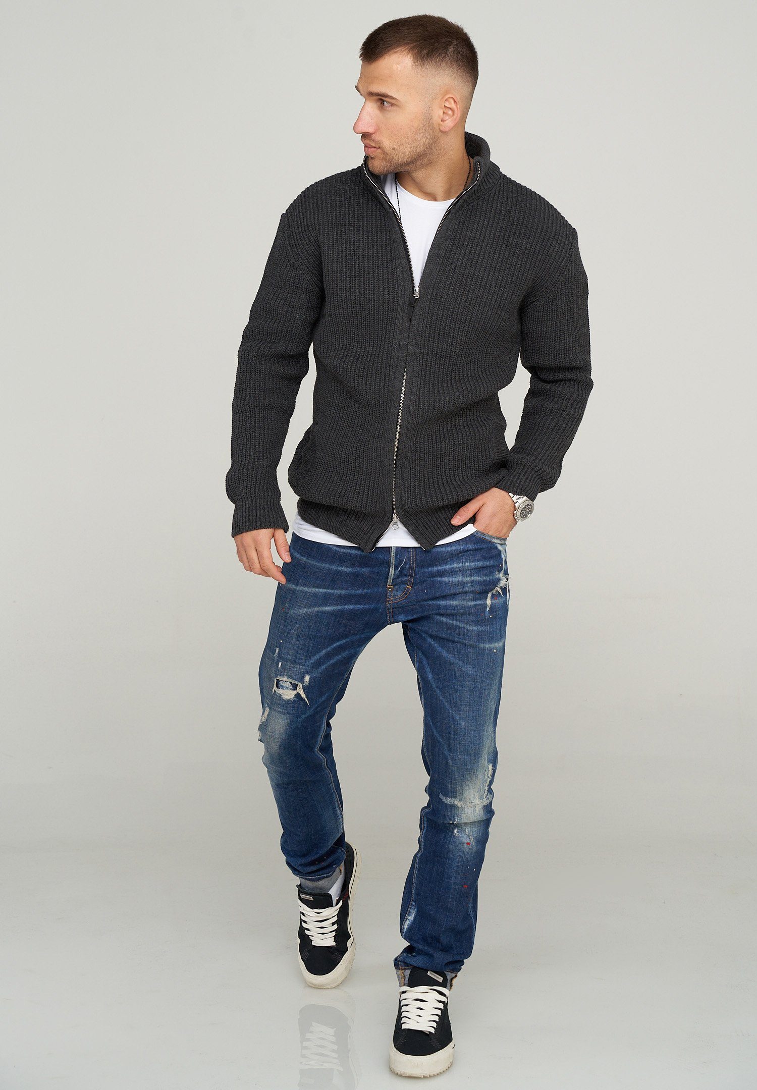 CARISMA Strickjacke MKCONNA mit modischem Stehkragen günstig online kaufen