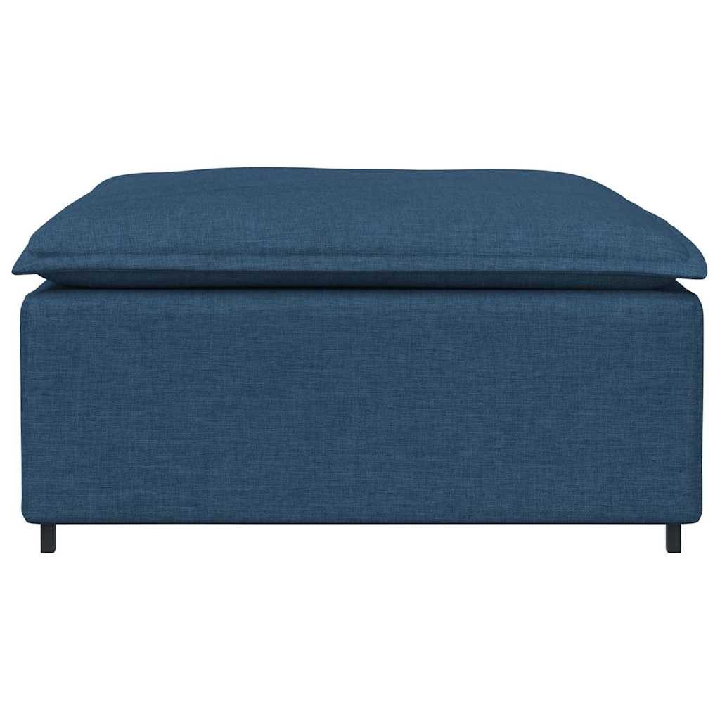 vidaXL Sofaelement Modulares Sofa-Fußhocker-Modul Blau 100 günstig online kaufen