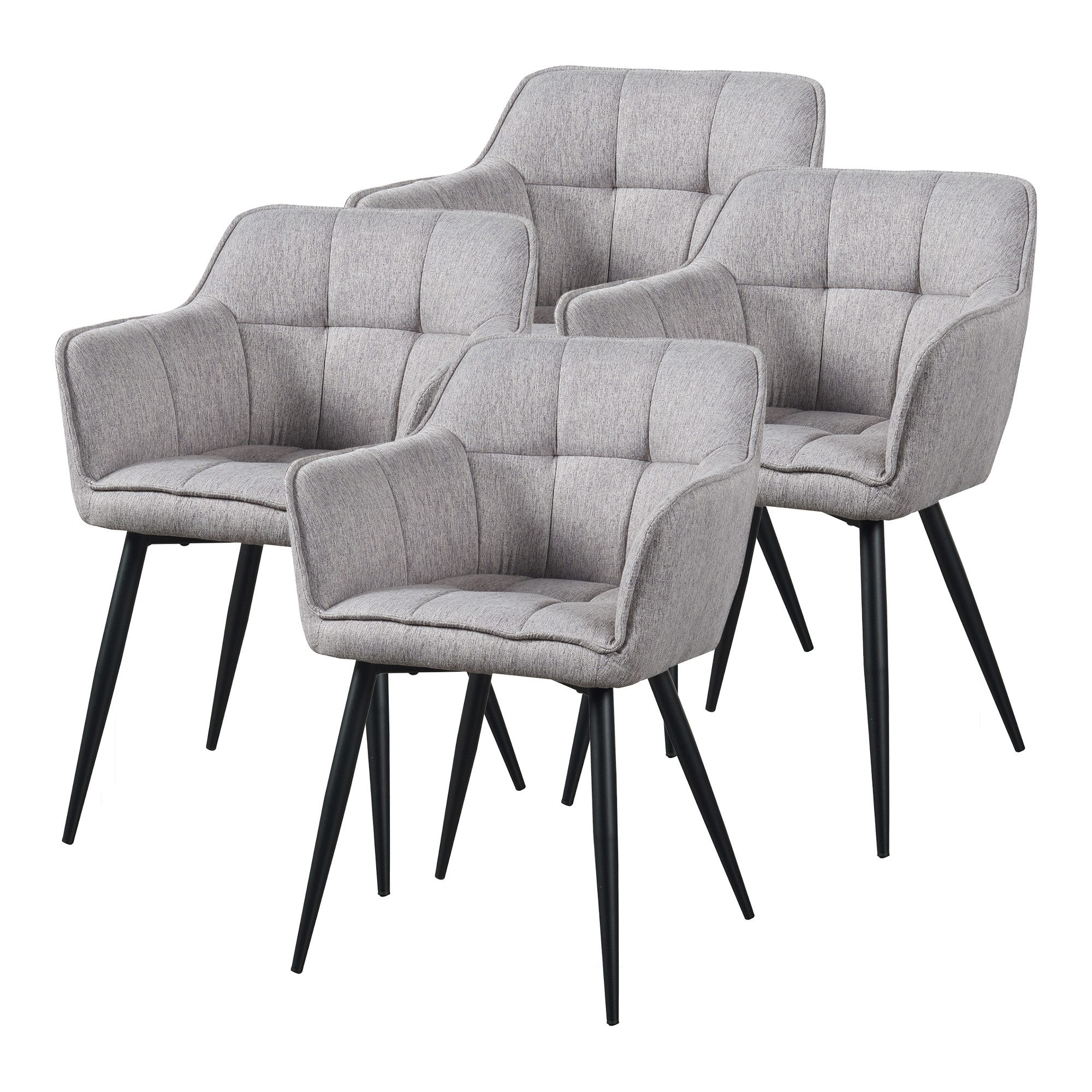 en.casa Esszimmerstuhl (Set, 4 St), »Birmingham« günstig online kaufen