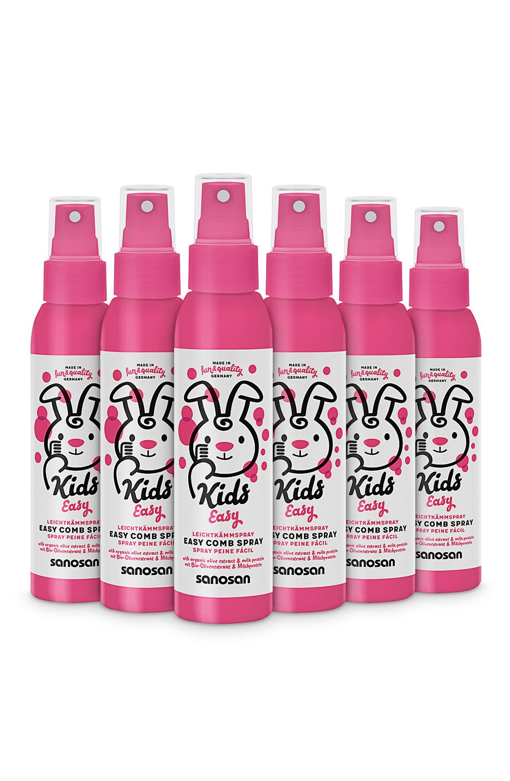 sanosan Haarpflege-Spray Leichtkämm Spray 6er Pack, 6-tlg.