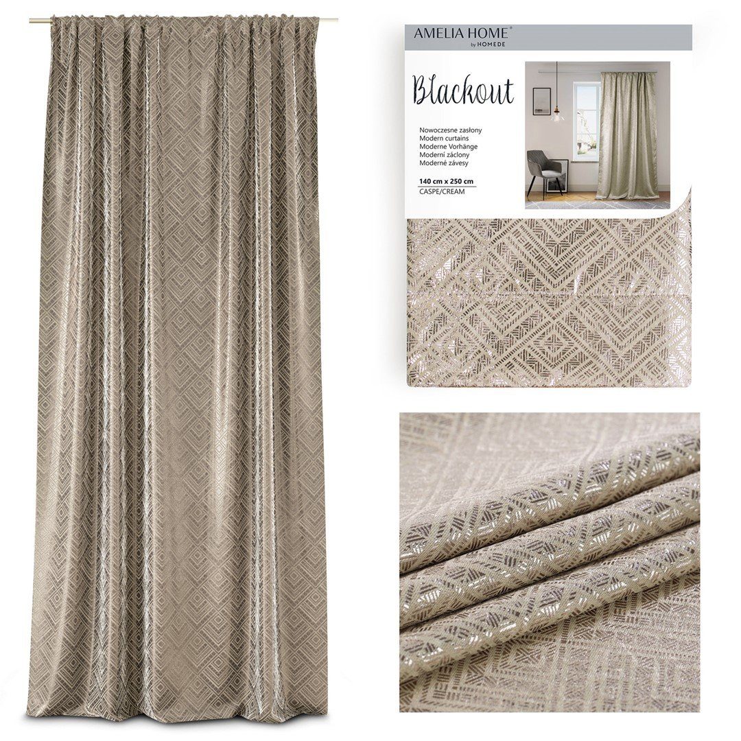 AmeliaHome Vorhang Vorhang Gardine 140x250 cm günstig online kaufen
