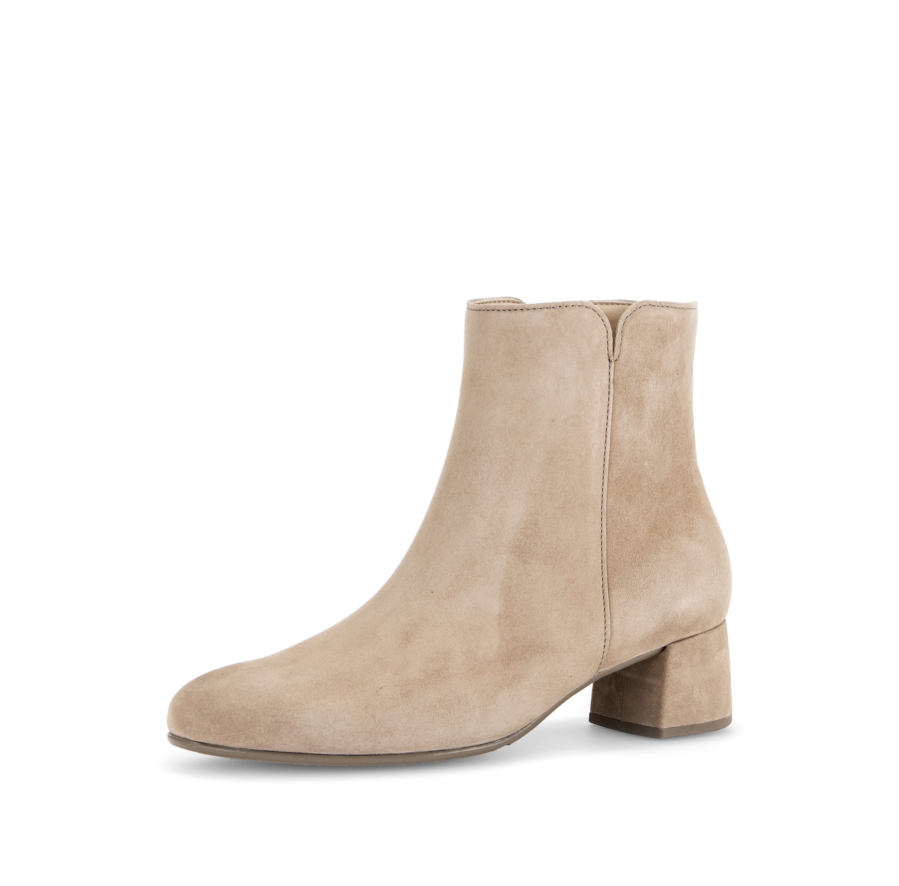 Gabor Stiefelette Blockabsatz, Ankleboots mit praktischem Reißverschluss, schmale Form