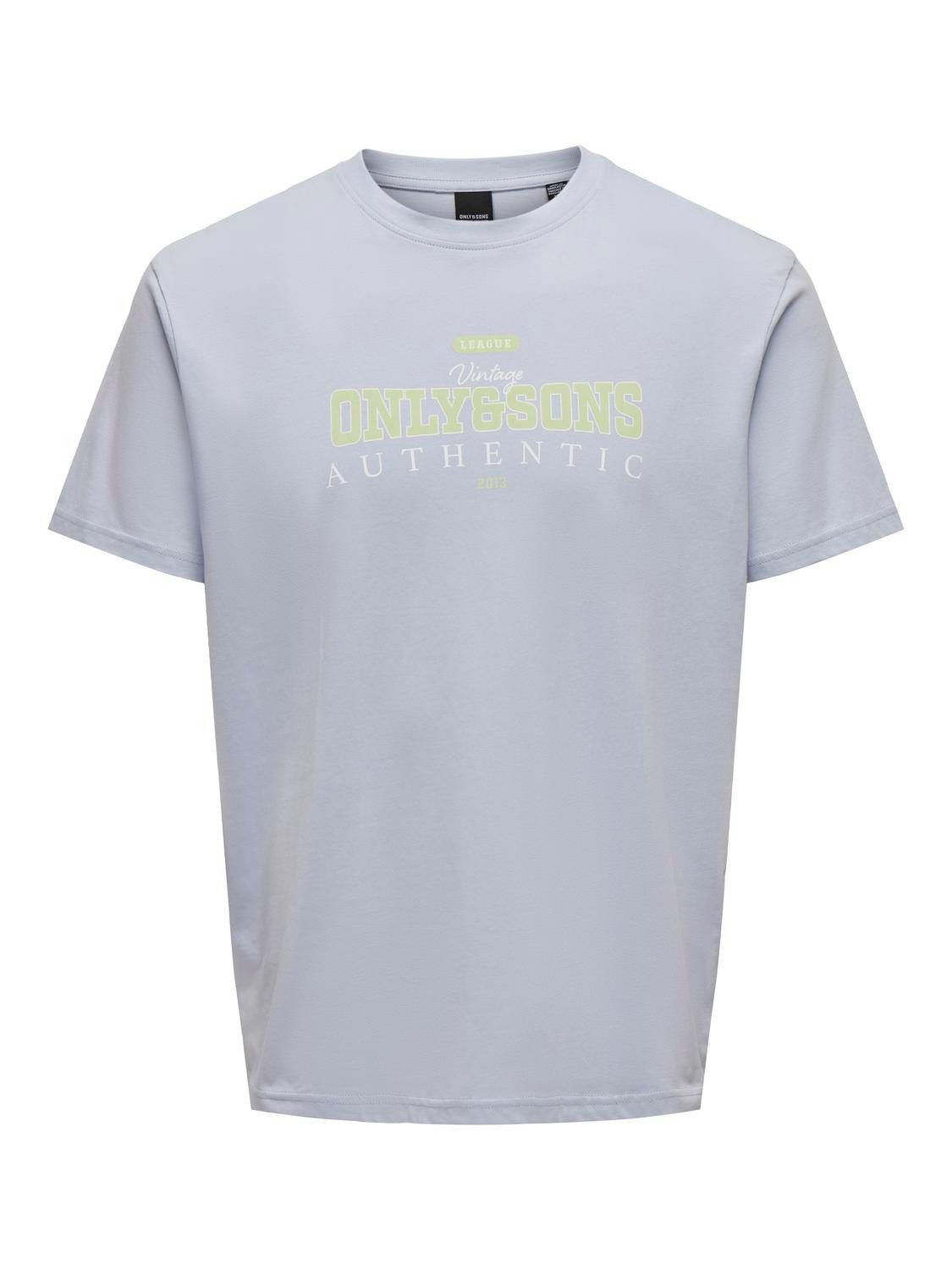 ONLY & SONS T-Shirt 2er-Set Rundhals Kurzarm für Herren (1-tlg) ONSMAX LIFE LOGO SS TEE