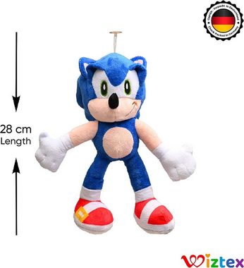 Wiztex Kuscheltier Sonic Plüschtiere Sonic The Hedgehog Stofftier Geschenk für Kinder DE