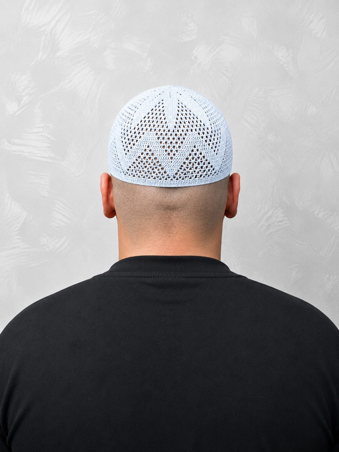 Aymasal Strickmütze Gebetsmütze Beyzade für Herren, elastisch Passt sich der Kopfform an; Gummizug am unteren Ende; leichtes Gewicht