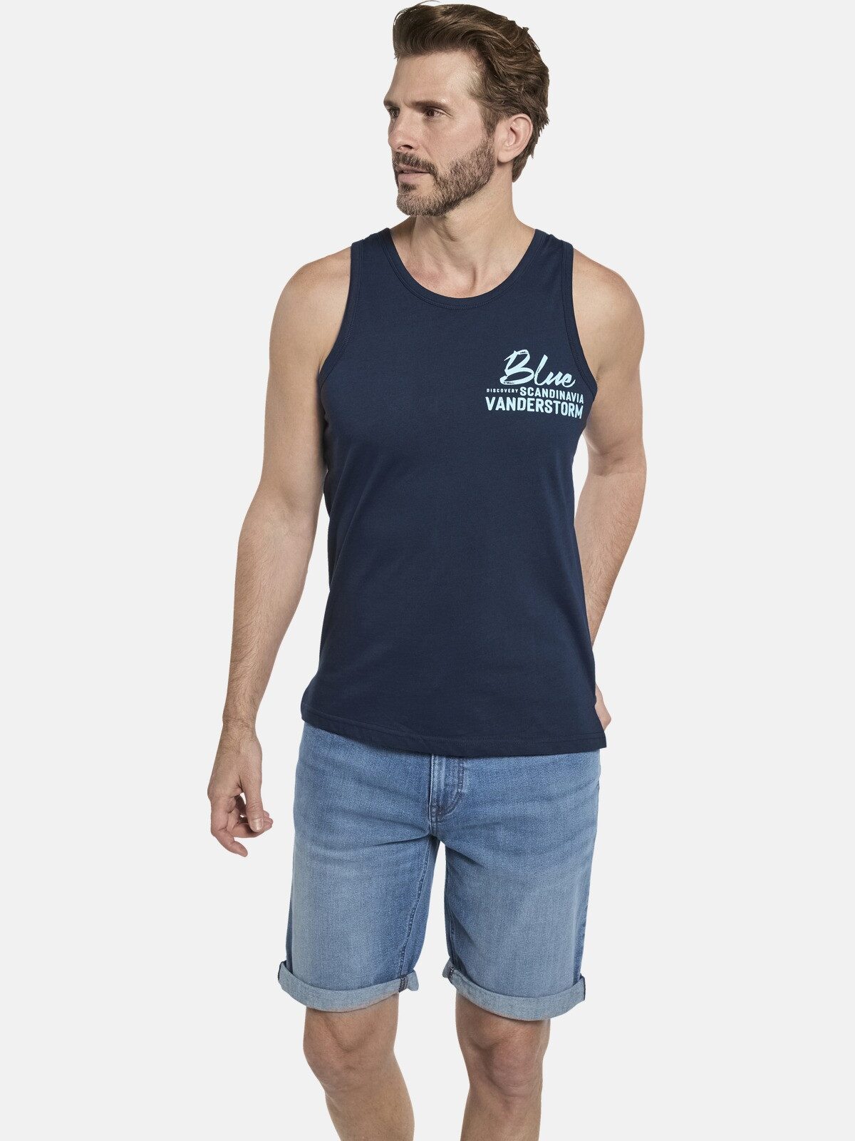 Jan Vanderstorm Muskelshirt FELTON mit Aufdruck günstig online kaufen