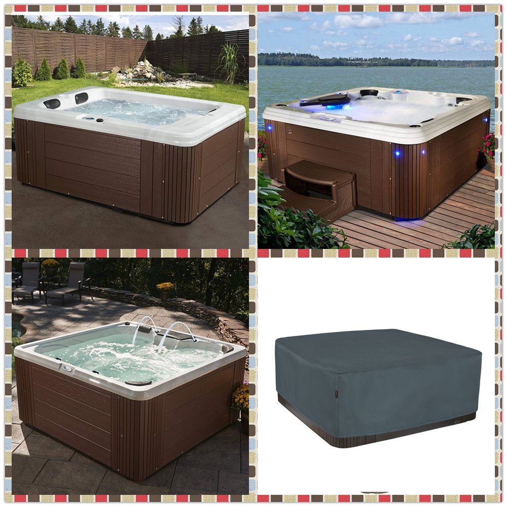 Hentex Pool-Abdeckplane Outdoor Whirlpool Indoor Aussen Whirlpool Spa Hot Tub Pool Abdeckung