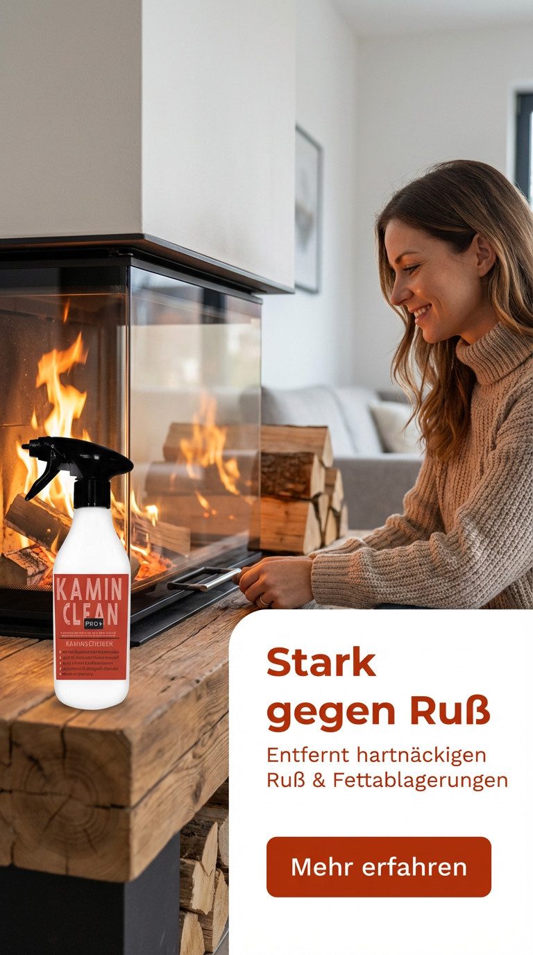 ivb Bröcker IVB Kamin Clean Pro+ 500 ml – Starker Kaminreiniger - Rußentferner Rußentferner (Packung, [- 1 x IVB Kamin Clean Pro+ 500 ml Sprühflasche Leistungsstarker Kaminreiniger - Entfernung von eingebranntem Ruß)