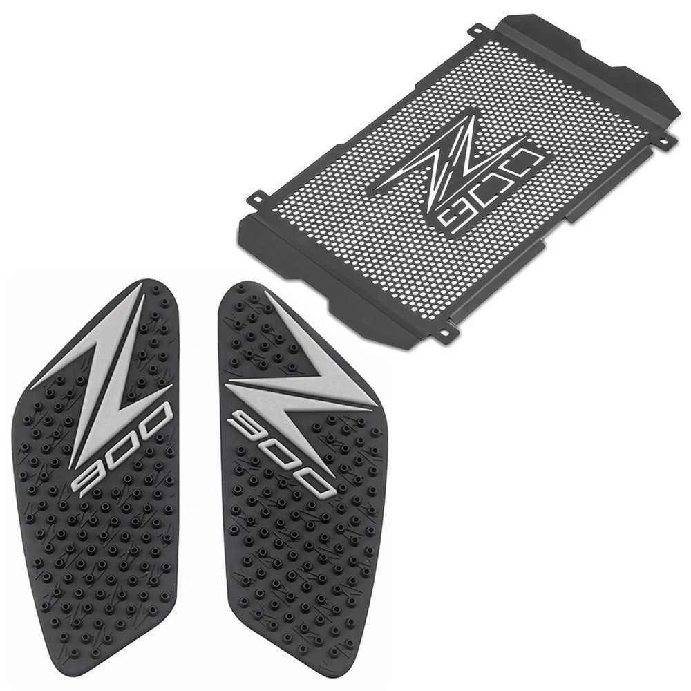 Halter Kühlerabdeckung + Seiten Tankpad passend für Kawasaki Z 900 17-25