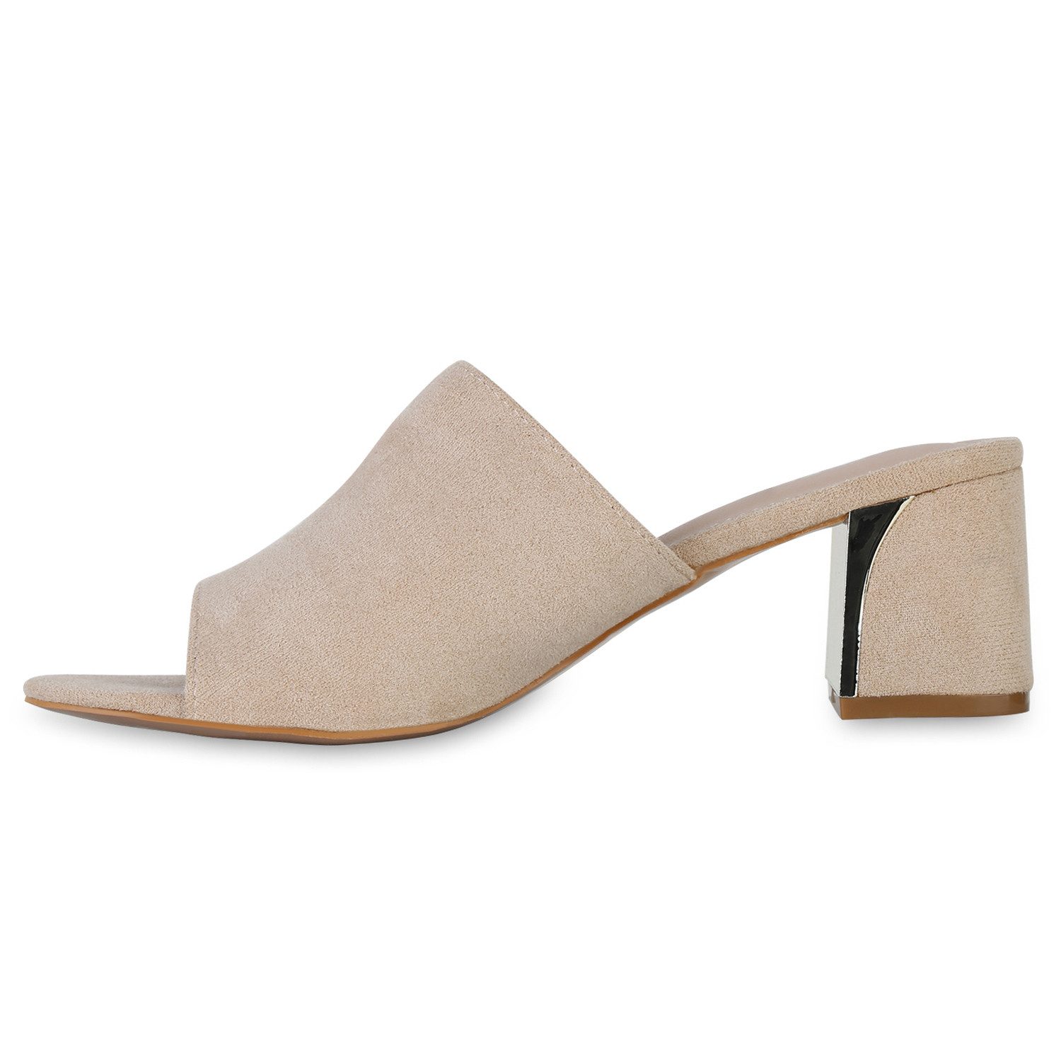 VAN HILL 840884 Sandalette Damen Pantoletten günstig online kaufen