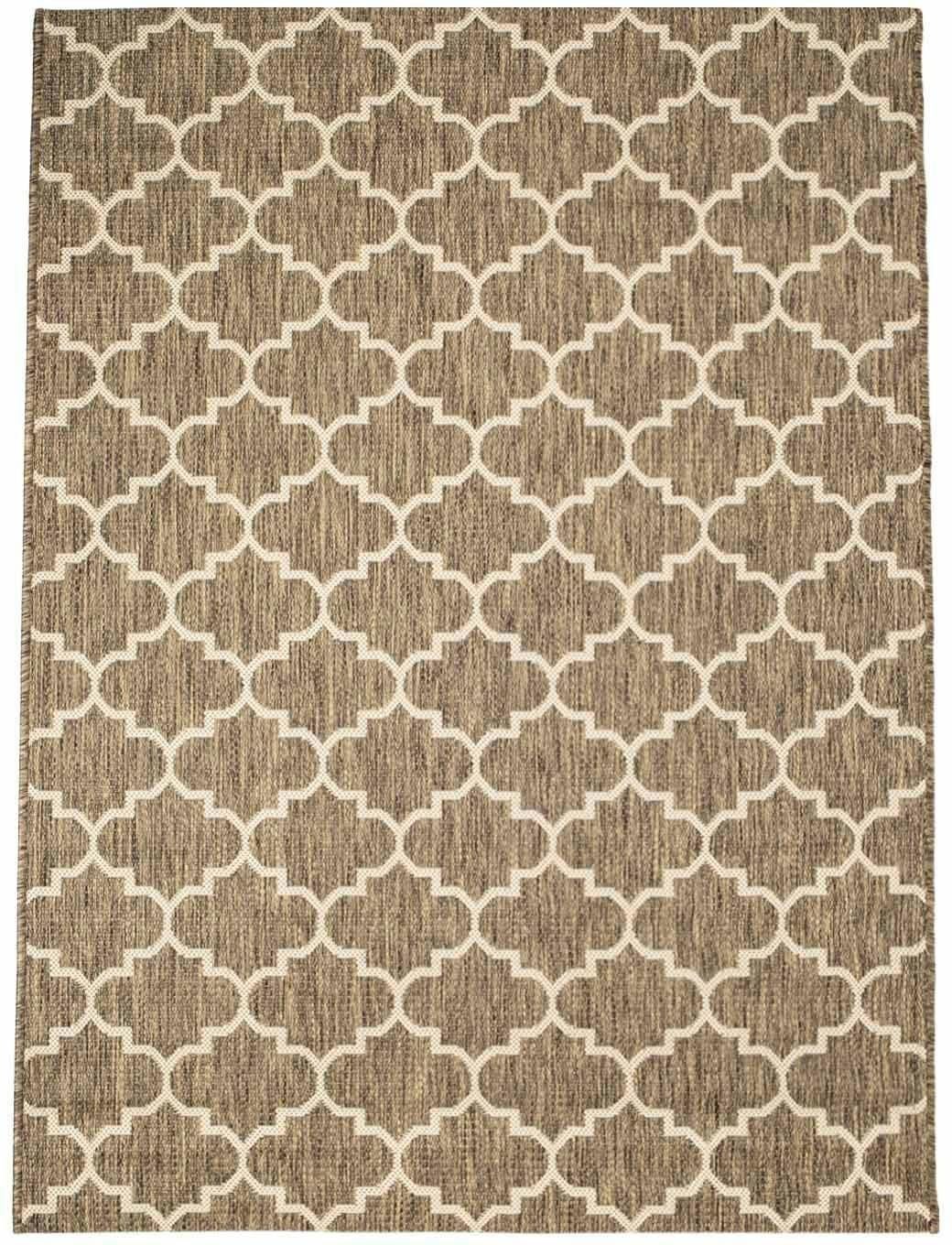 Teppich Sun 604, Carpet City, rechteckig, Höhe: 5 mm, In/- Outdoor geeignet,  Marokkanisches Muster, Terrasse | Kurzflor-Teppiche