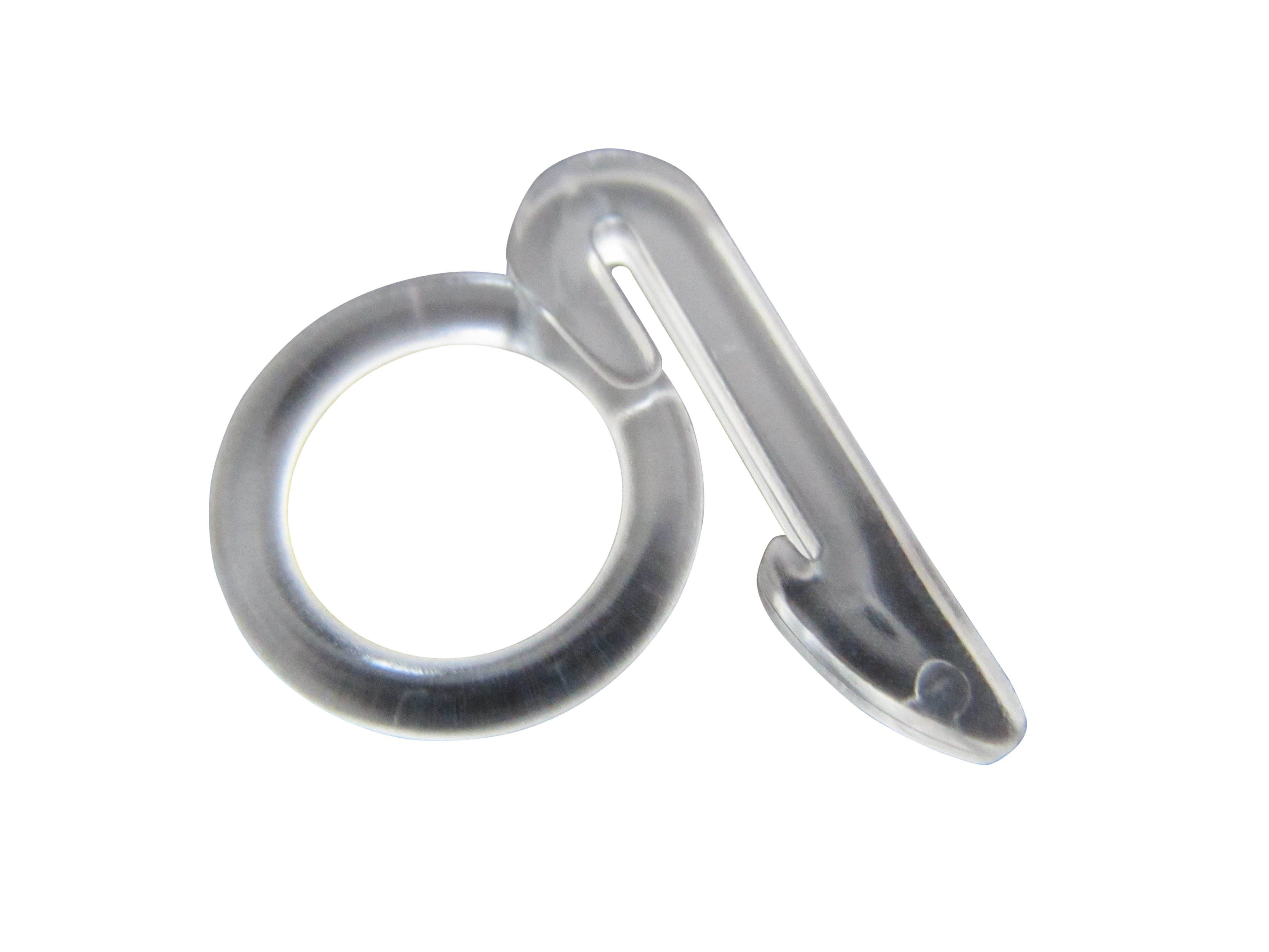 rewagi Raffrollo Rafrollo - Ringhaken, Raffrollo Zubehör, Schnurführung - transparent, Verkaufseinheit: 10, 25, 50, 100 Stück