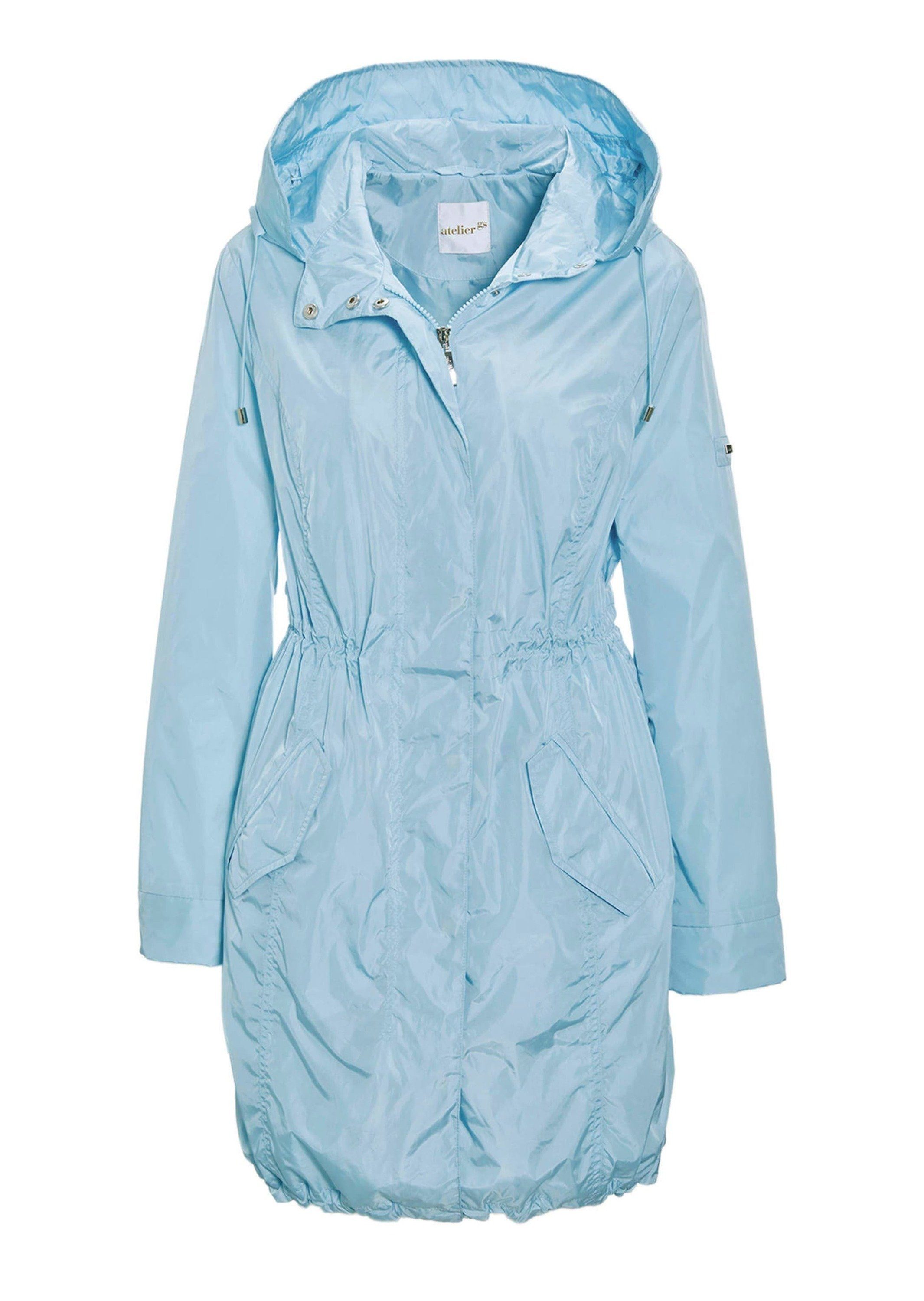 GOLDNER Outdoorjacke Modischer Regenparka mit Kapuze Individuelle Weitenregulierung durch Tunnelzüge und variablen Kragen – Bild 4 von 4