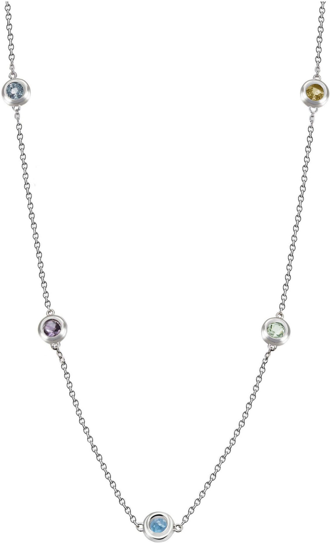 Kette mit Anhänger Schmuck Geschenk Silber 925 Halsschmuck Halskette Ankerkette Kreis