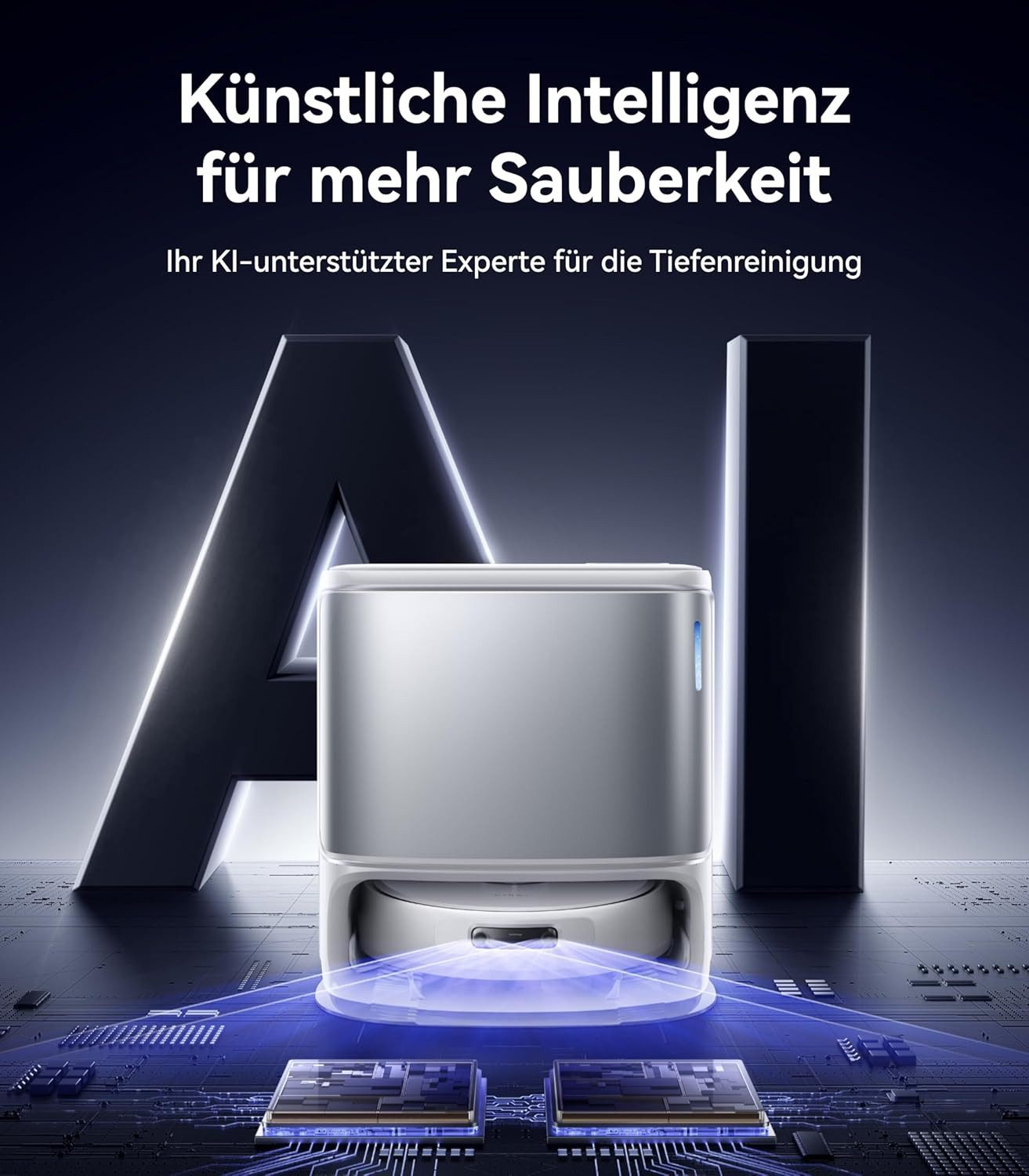 Narwal Saugroboter Freo Z10 Ultra Saugroboter mit Wischfunktion, All-in-One-Basisstation, 65 W, mit Beutel, 18.000Pa Absaugung, DirtSense Technologie, verhedderungsfreie Bürste