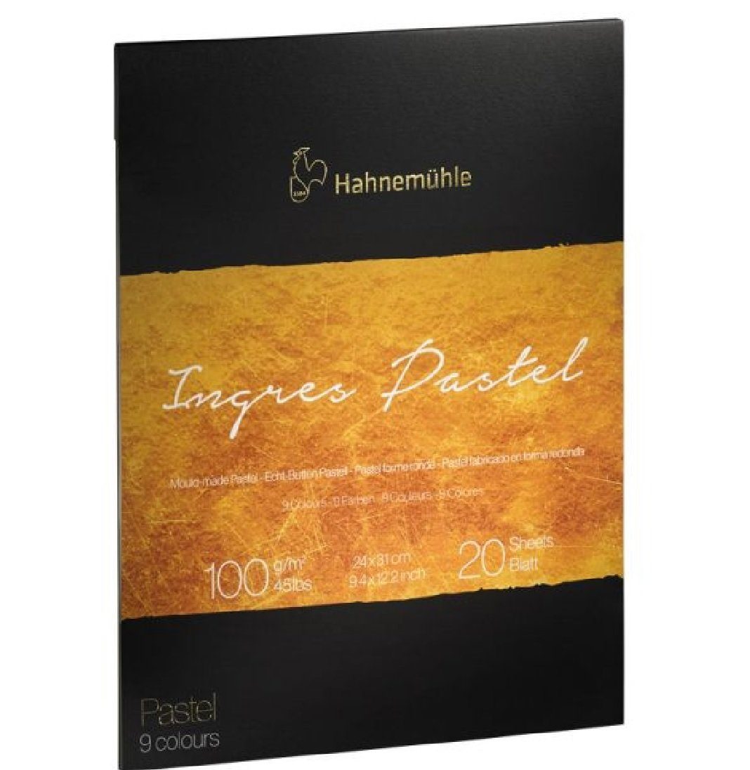 Hahnemühle Aquarellblock The Collection Ingres Pastel 24x31cm 100g/m², 9 Farben