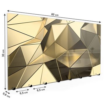 Primedeco Garderobenpaneel Magnetwand und Memoboard aus Glas Futuristischer Hintergrund