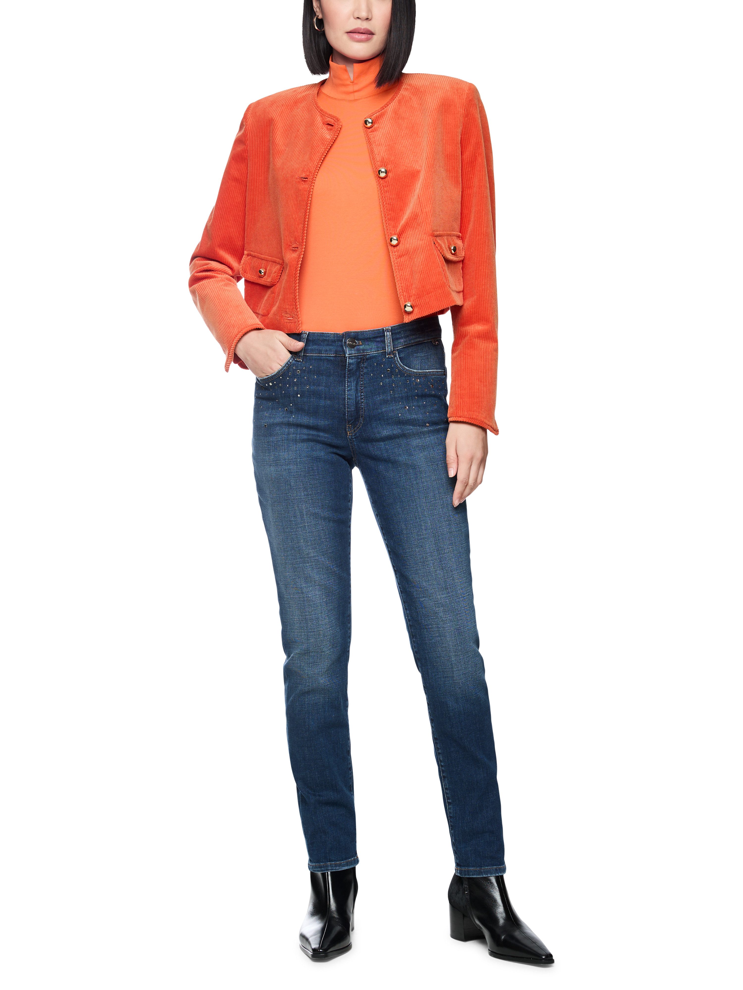 Marc Cain Slim-fit-Jeans Forest Walk Premium Damenmode Model SILEA im Slim Fit – Bild 4 von 5