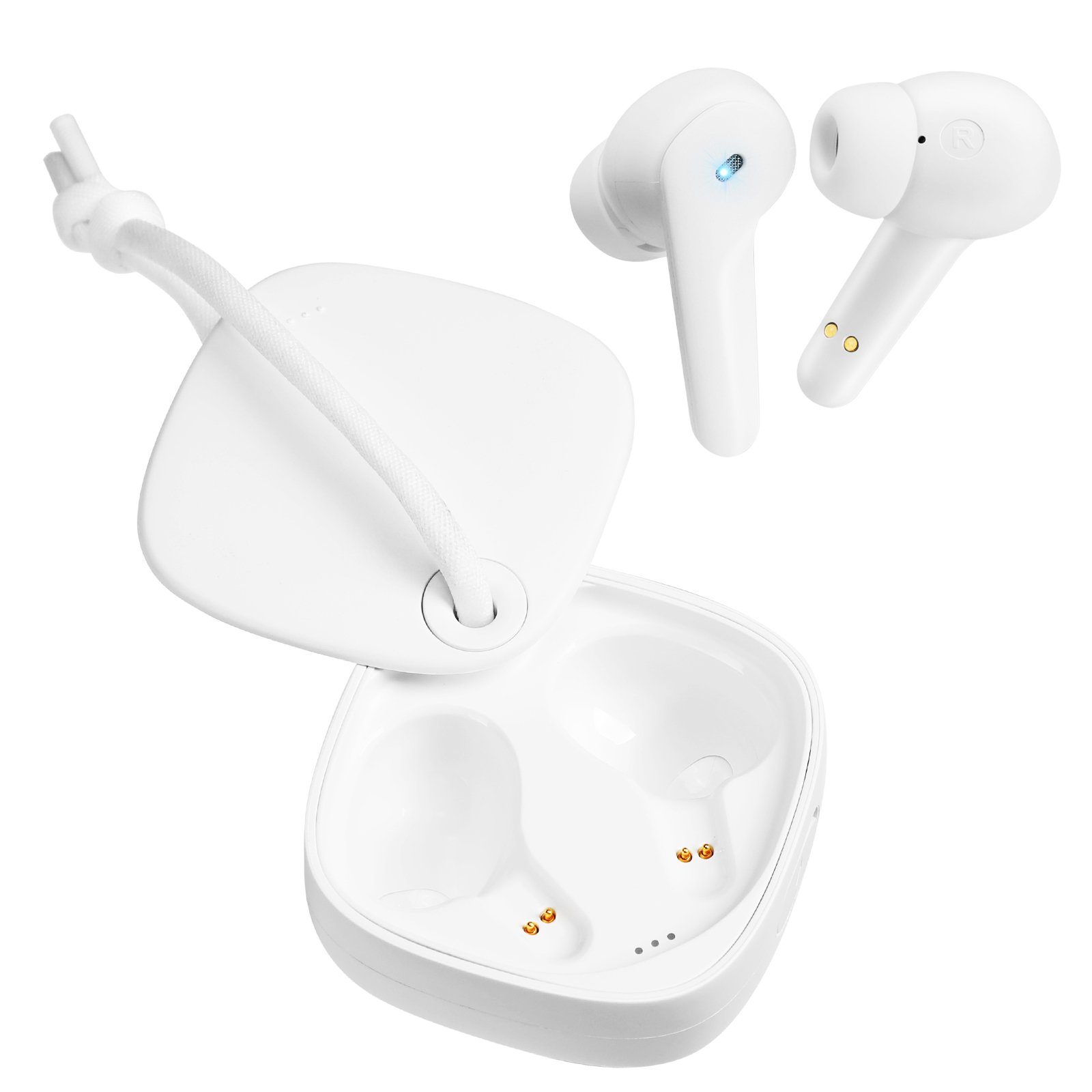 Wasserdicht Akkulaufzeit, Ideal Kabellose Yuede Sport) Studium Headphones, Arbeit, HiFi 5.3 Bluetooth für Stereo und Bluetooth 24H Kopfhörer, (mit Schlüsselband, IPX5 In-Ear-Kopfhörer