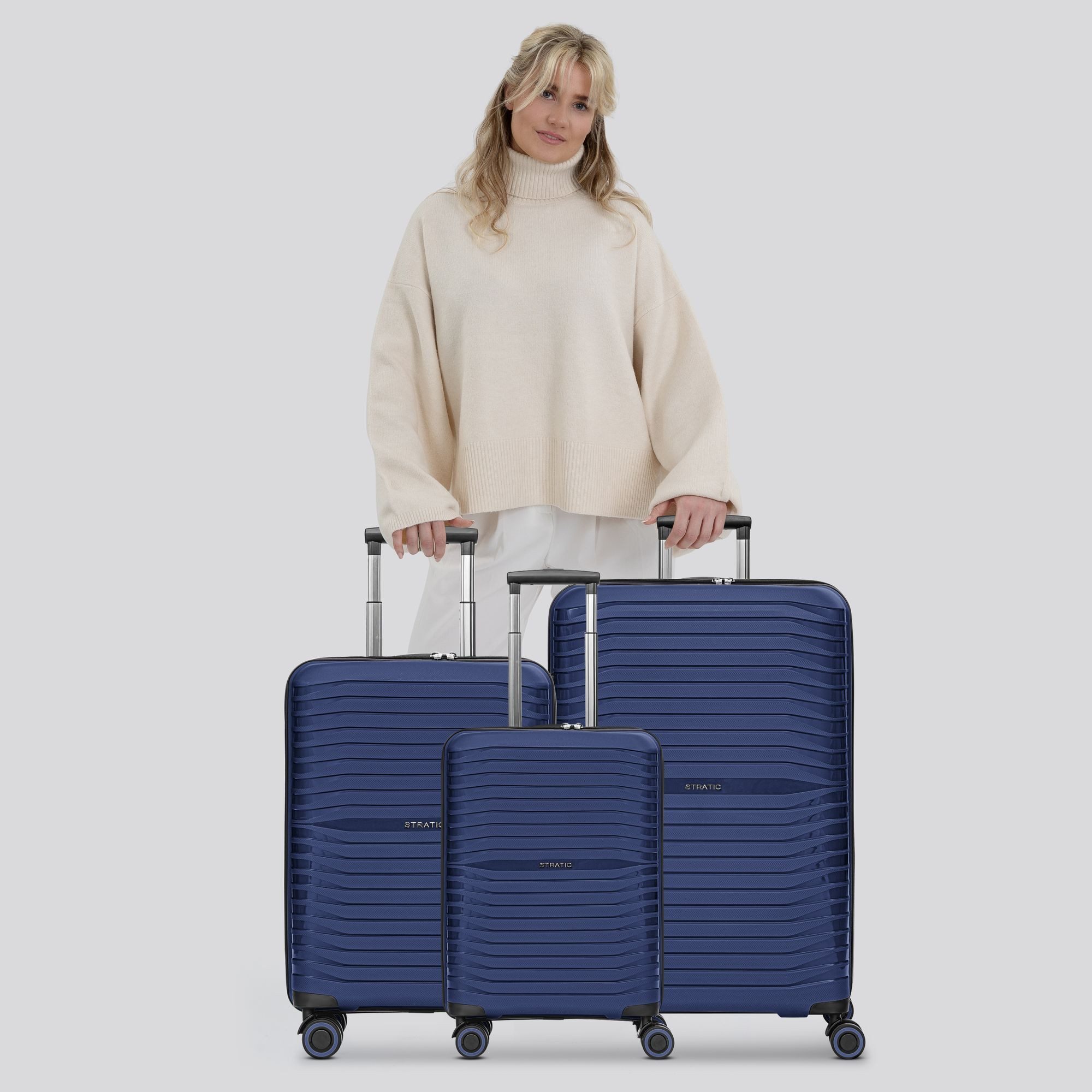 Stratic Trolleyset Shine, 4 Rollen, (3-teilig, günstig online kaufen