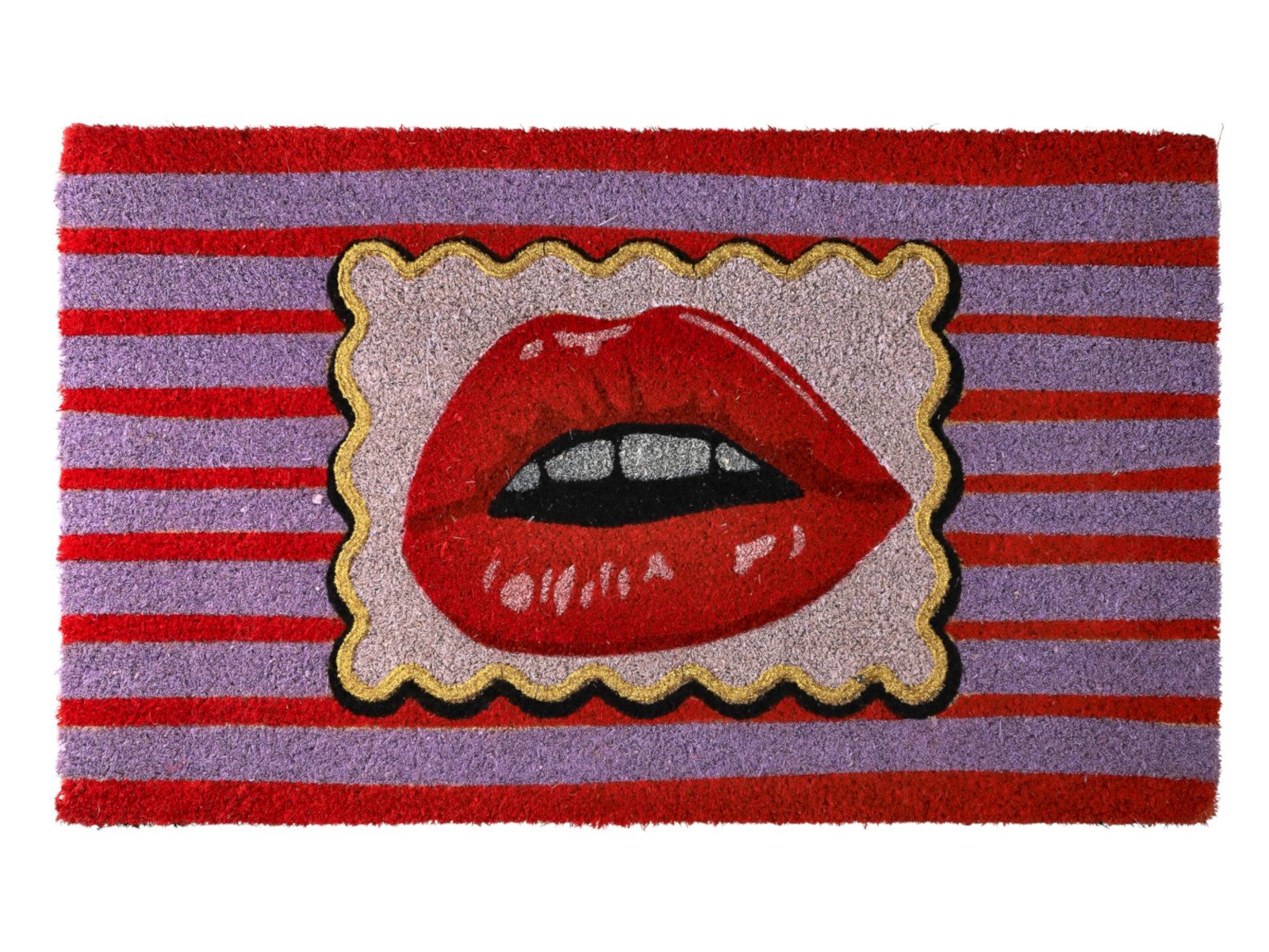 Giftcompany Fußmatte Fußmatte Lippen lila 45x75cm, Fußmatten