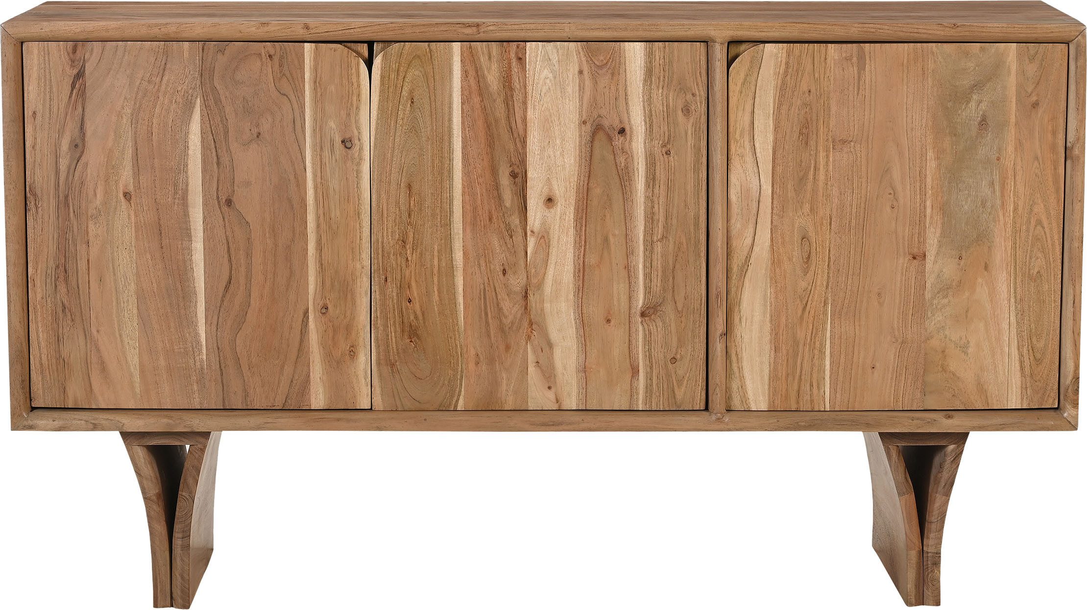 SIT Sideboard ACACIA WAVE (1 St), extravagantes Holzwangengestell