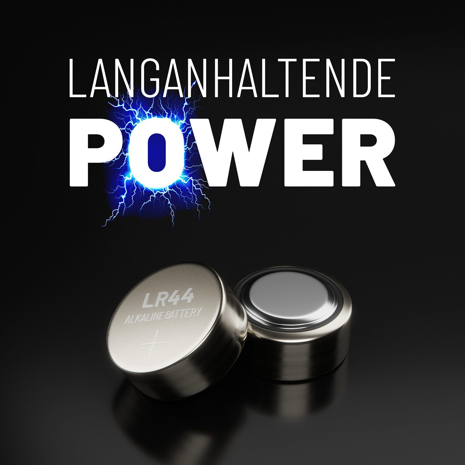 ABSINA 50er Pack Alkaline Knopfzellen Batterien - AG1 AG3 AG4 AG10 AG13 Knopfzelle, (1 St)