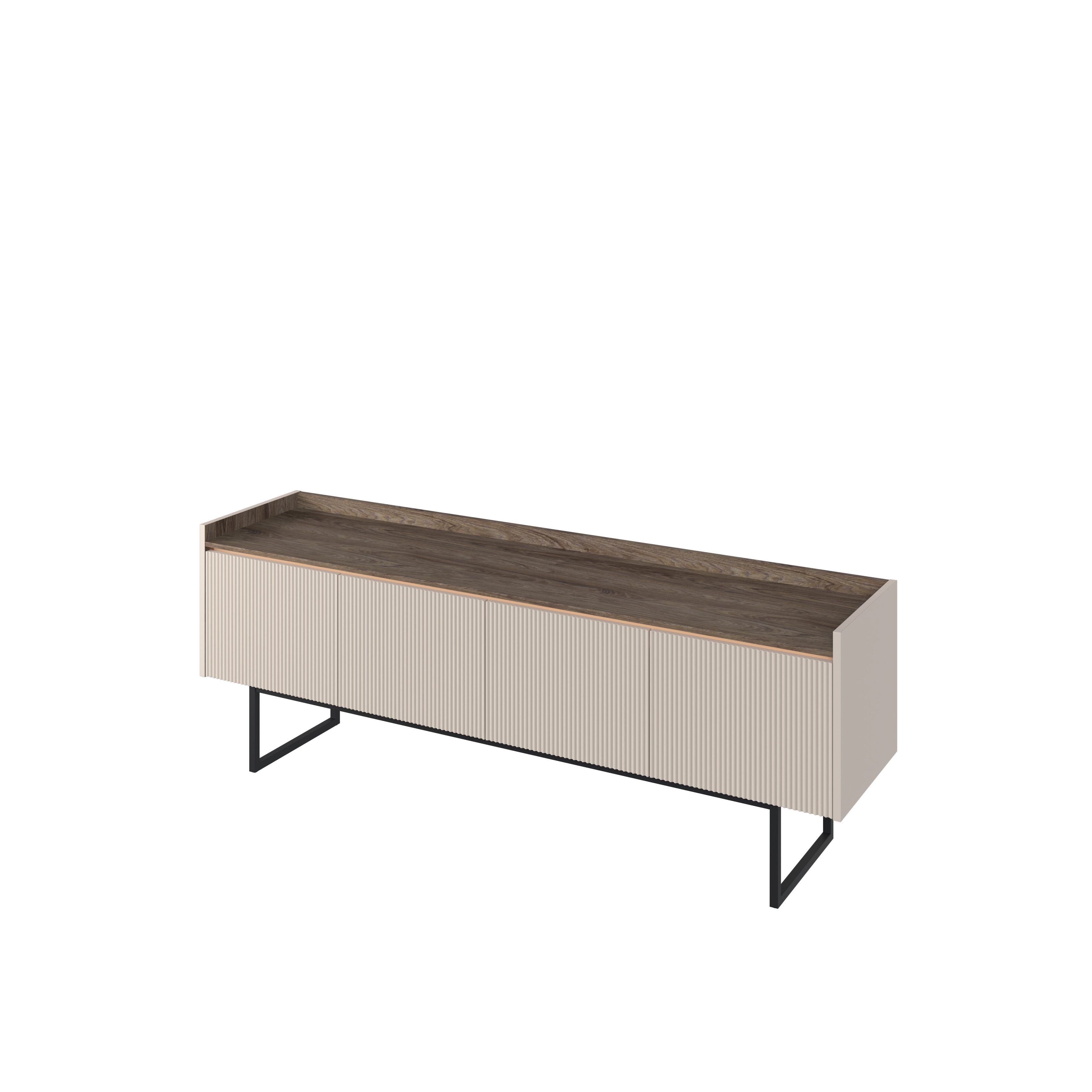 yourhouse24 Lowboard LAGO LG-05 mit Beleuchtung Beige