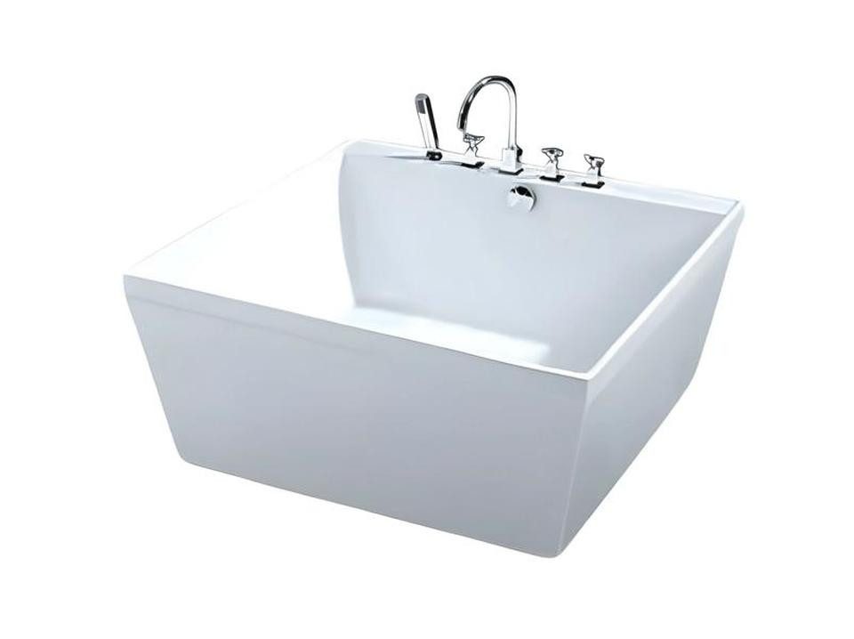 JVmoebel Badewanne Design Acrylwanne 135x135 cm Weiß - Komfort-Raumsparwanne, Made in Europe