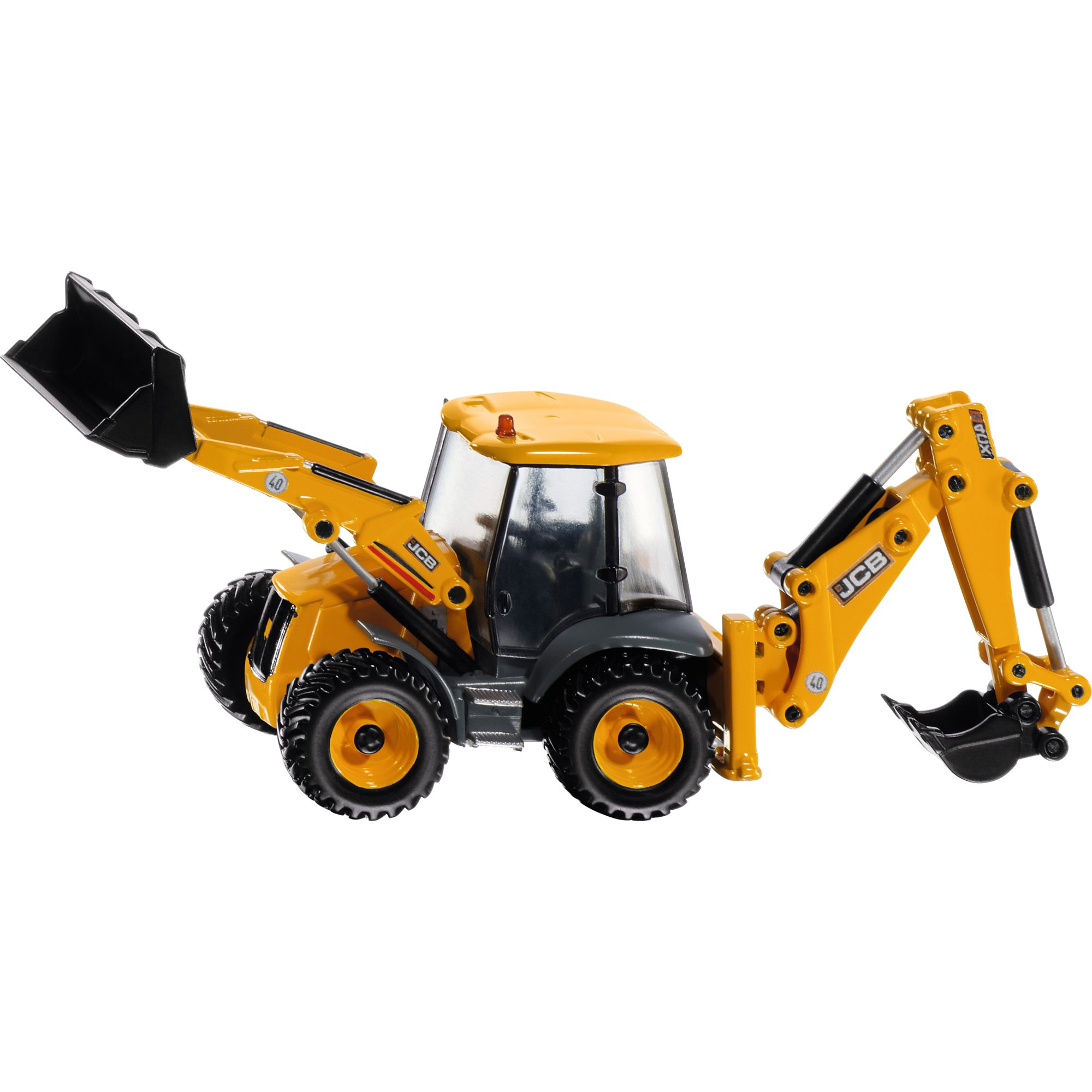 Siku Spielzeug-Baumaschine SIKU SUPER JCB 4CX Baggerlader, Modellfahrzeug