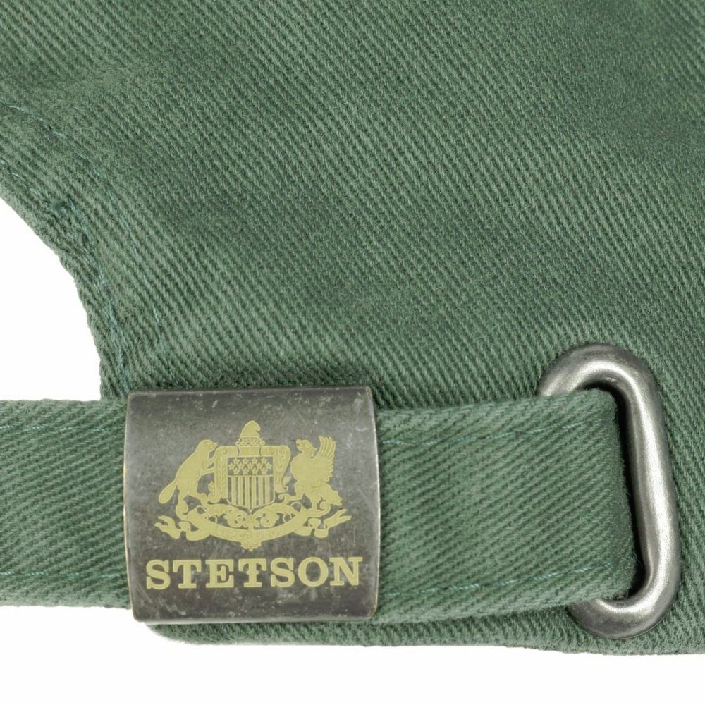 Baseball Cap Basecap Cotton grün Stetson (nein) Cap Unisex Stetson Einheitsgröße Baseball Metallschnalle