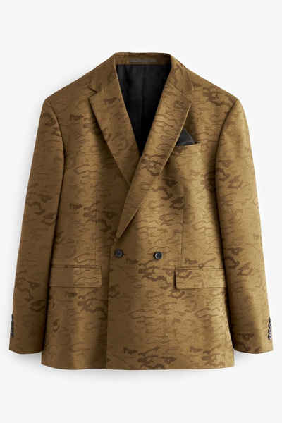 Next Baukastensakko EDIT Smoking-Blazer Leopardenmuster, Relaxed Fit (1-tlg)