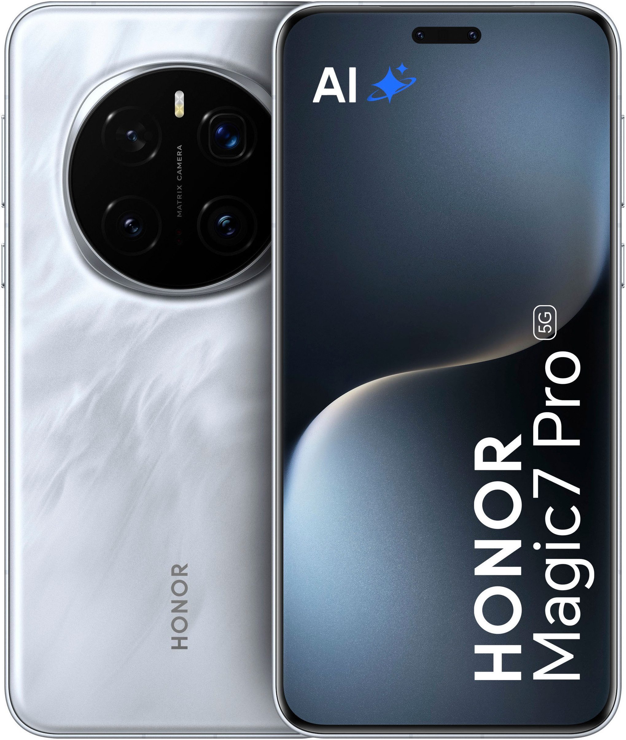 Honor HONOR Magic7 Pro 5G Handy, 12GB+512GB, Qualcomm Snapdragon 8 Elite Smartphone (17,27 cm/6.8 Zoll, 512 GB Speicherplatz, 50 MP Kamera)