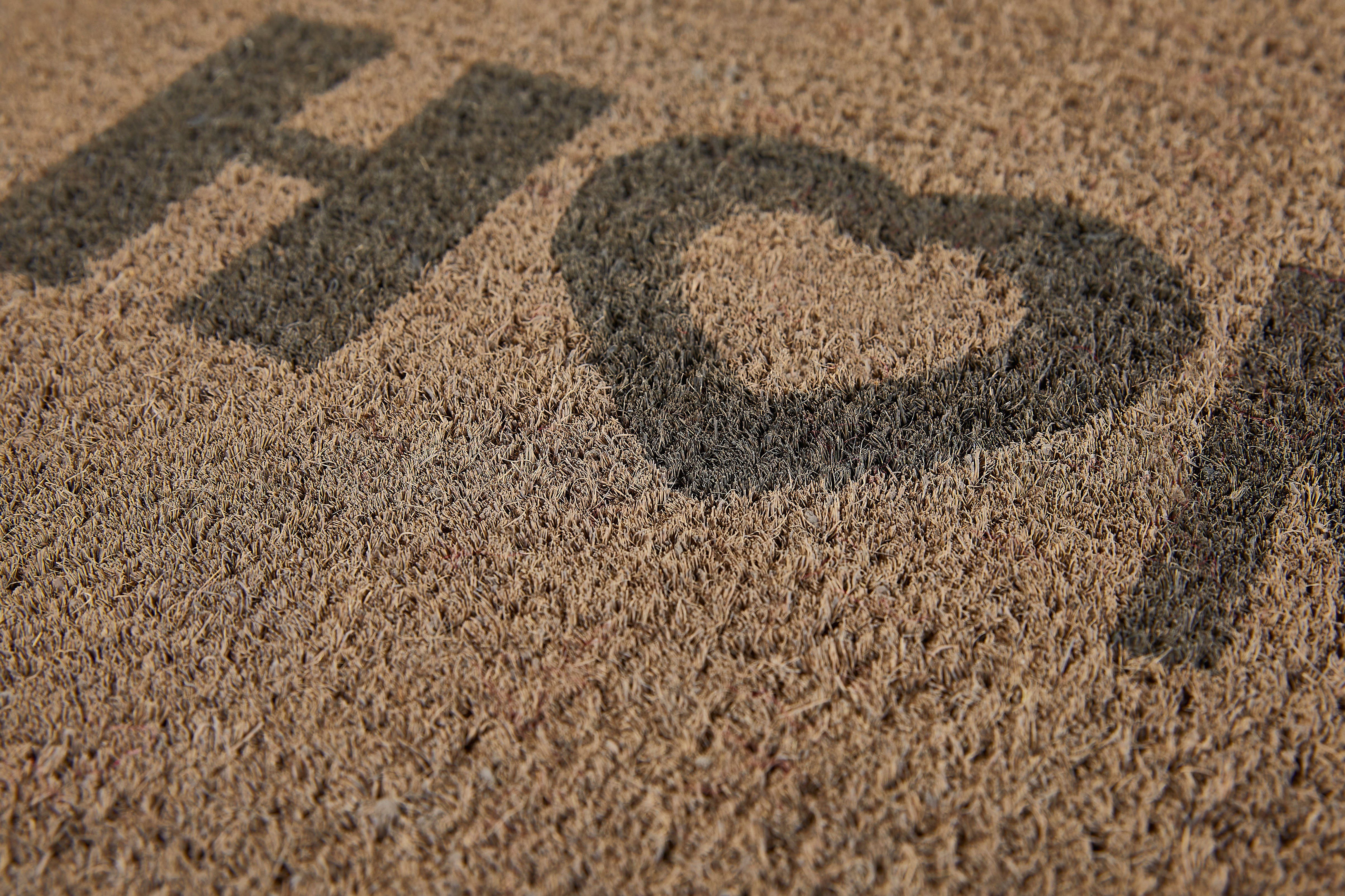 mit Outdoor Home Kokos Fußmatte geeignet Schmutzfangmatte, Höhe: Spruch, Heart, rechteckig, und Kokosmatte, mm, 15 In- Andiamo, hellgrau