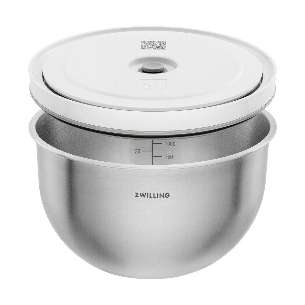 Zwilling Geschirr-Set Vakuum-Schüssel M 18 cm Fresh & Save Bowls edelstahl, Edelstahl